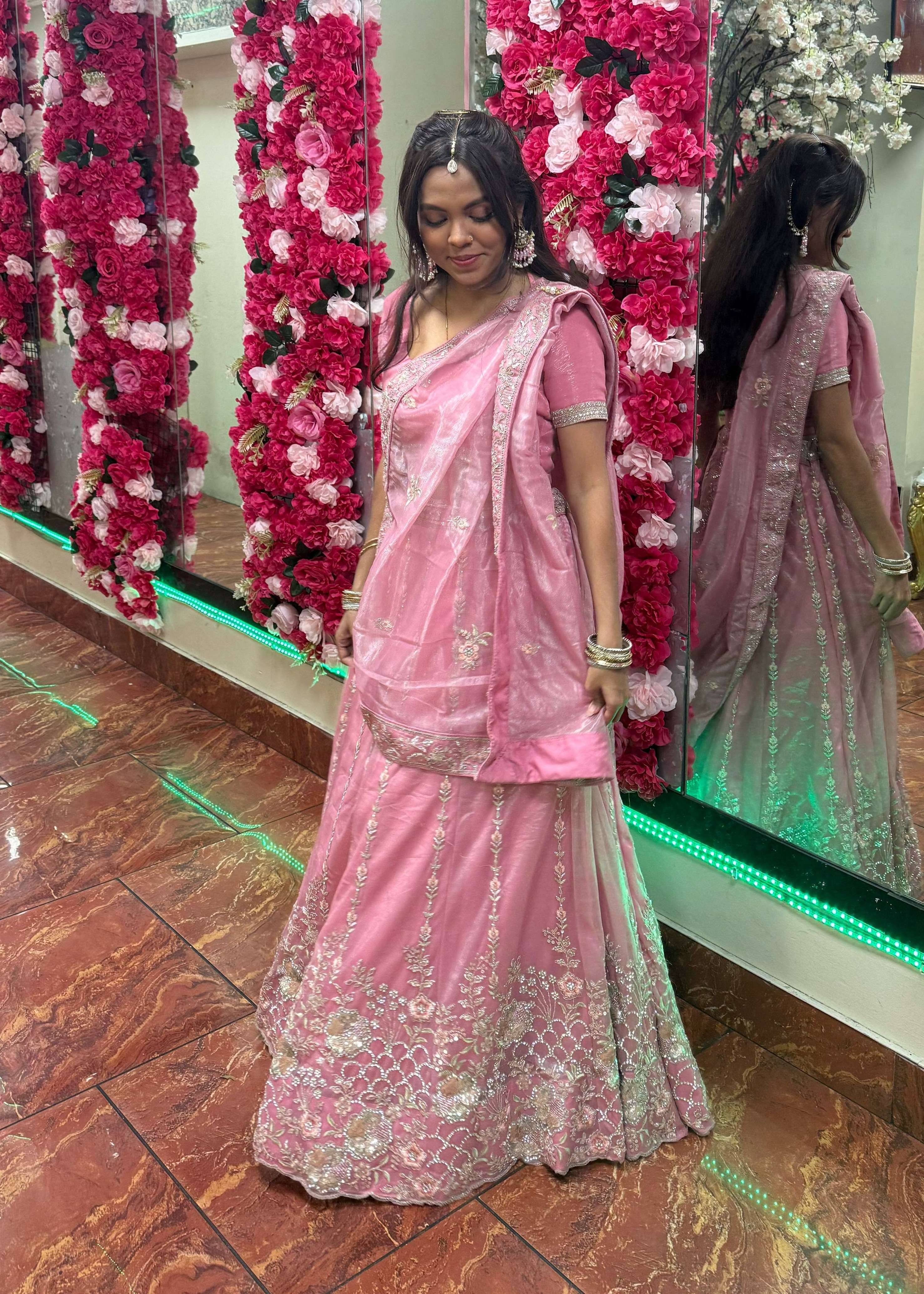 Pastel Pink Lehenga Image - 2