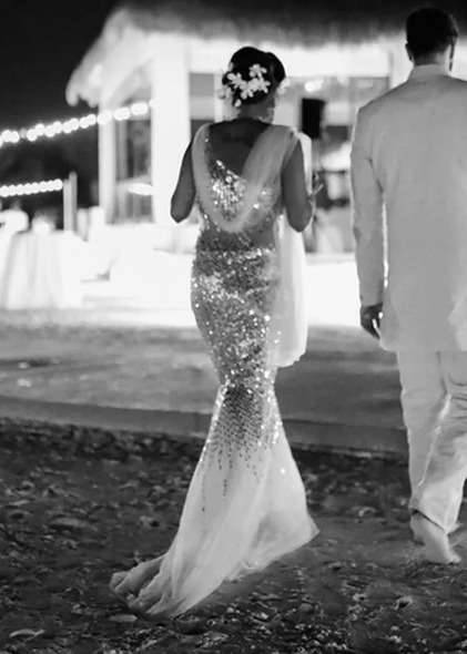 Sheer Embellished Gown Image - 2