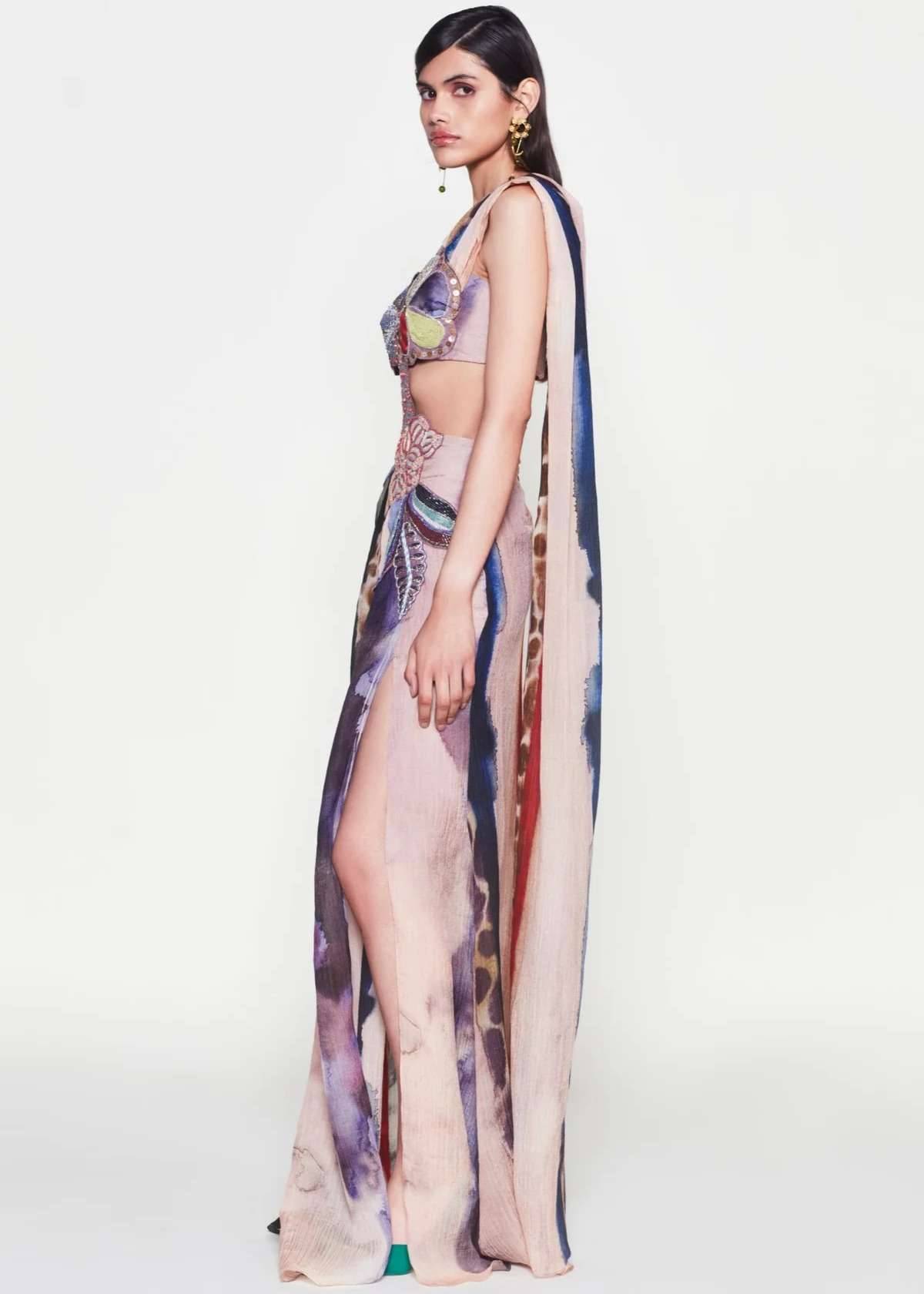 Amandine Sari Gown Image - 5