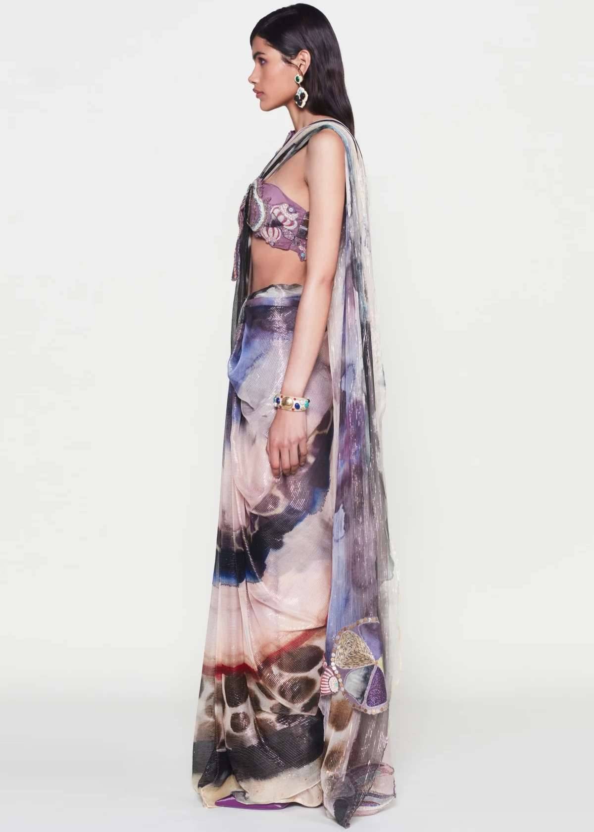 Amandine Sari Gown Image - 6