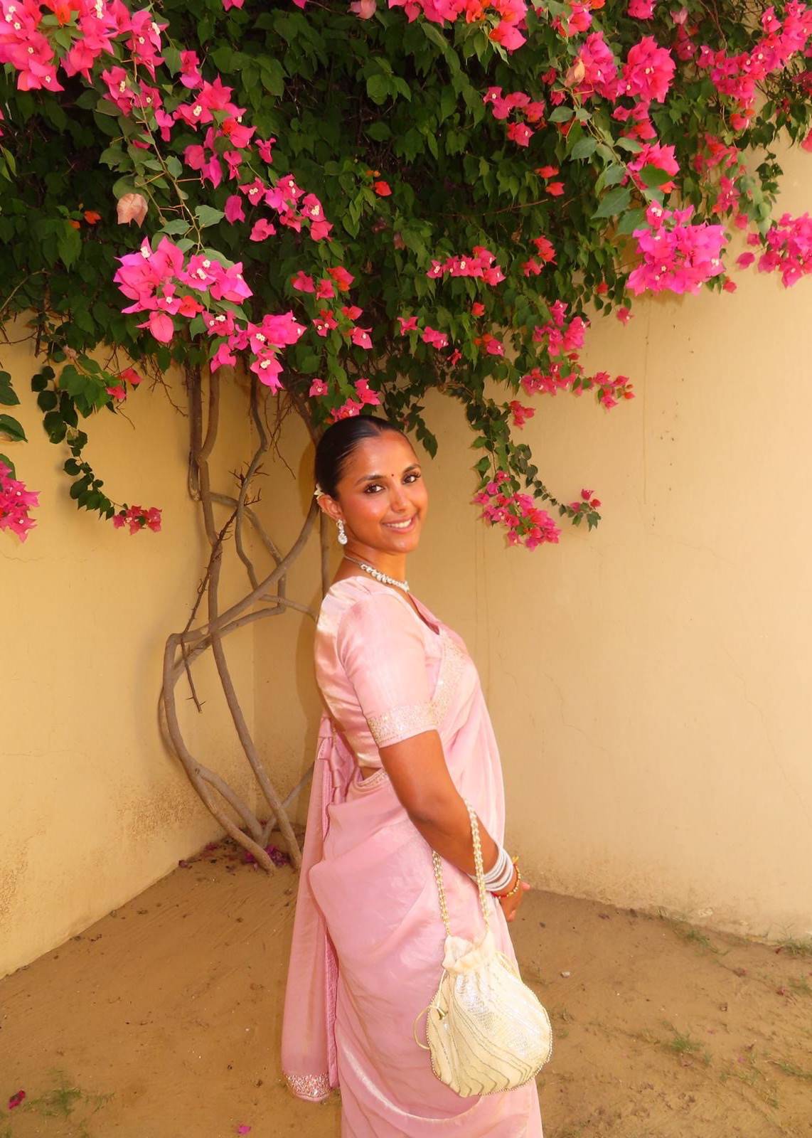 Pink Sari Image - 3