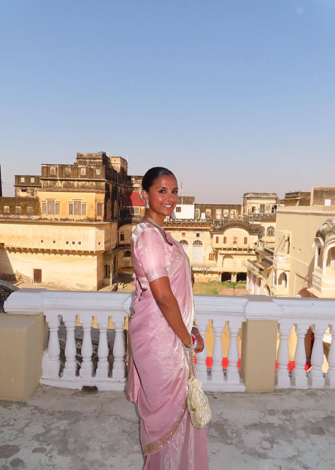 Pink Sari Image - 1