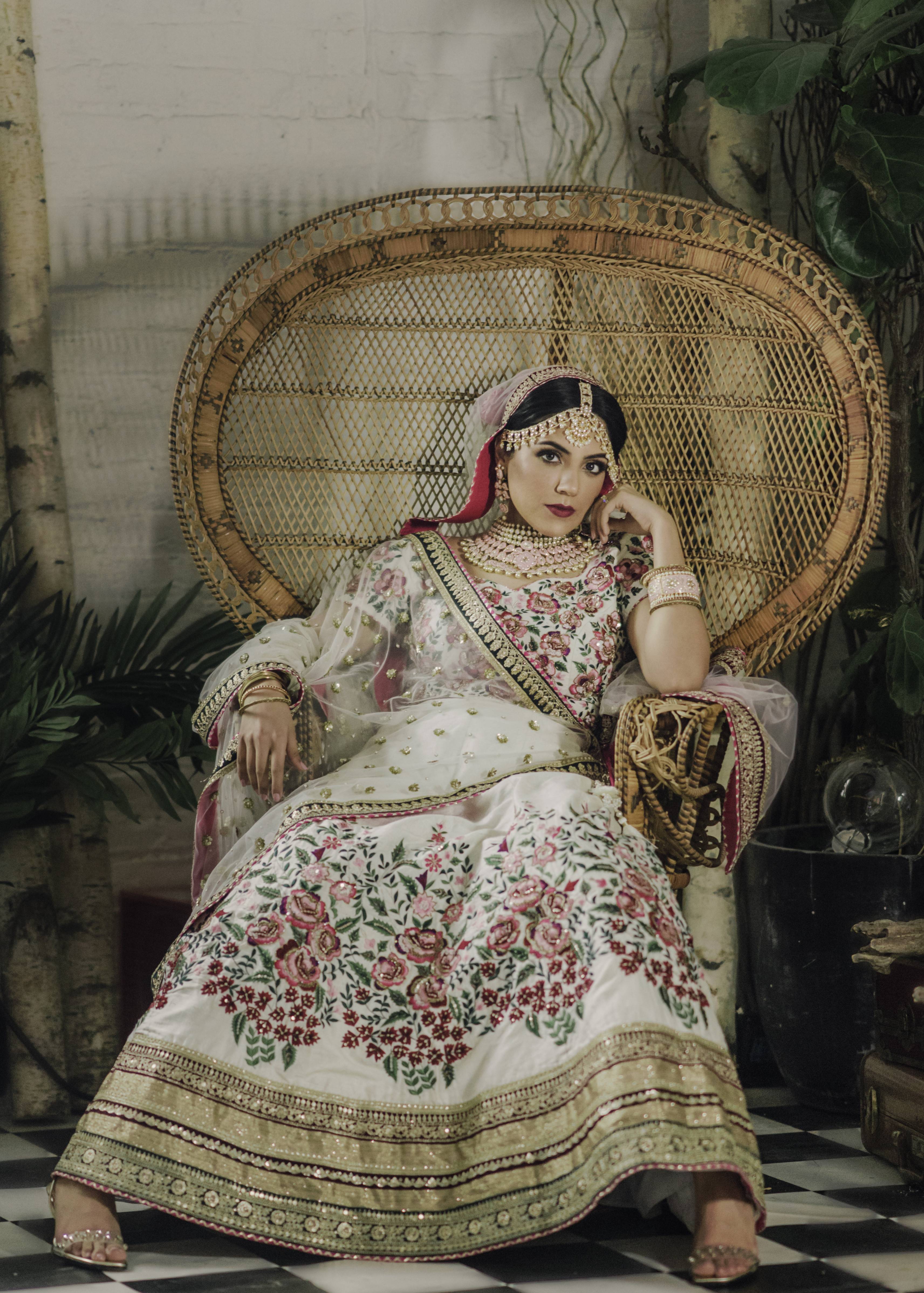Floral Embroidered Lehenga Image - 4