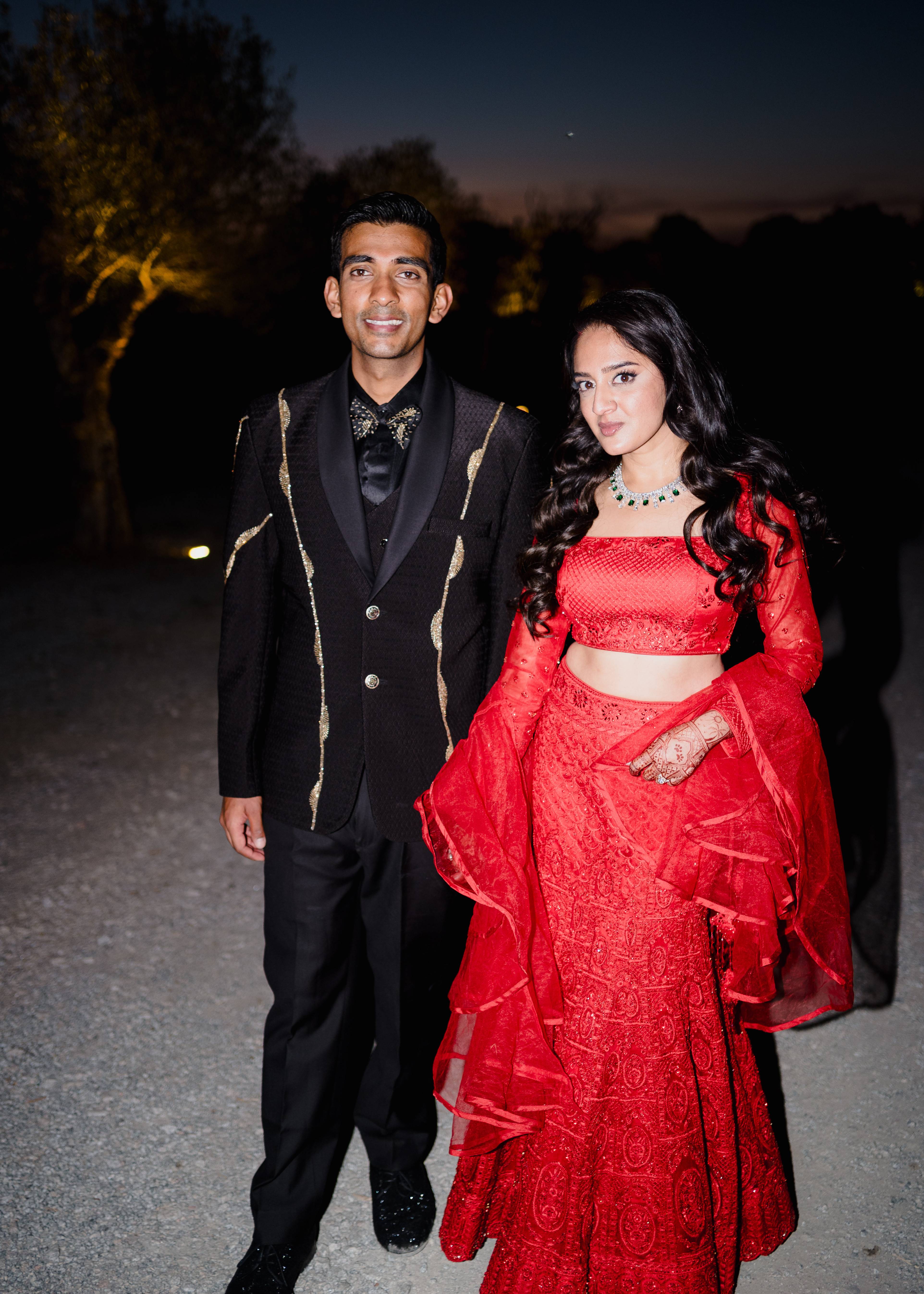 Red Mermaid Lehenga Image - 2