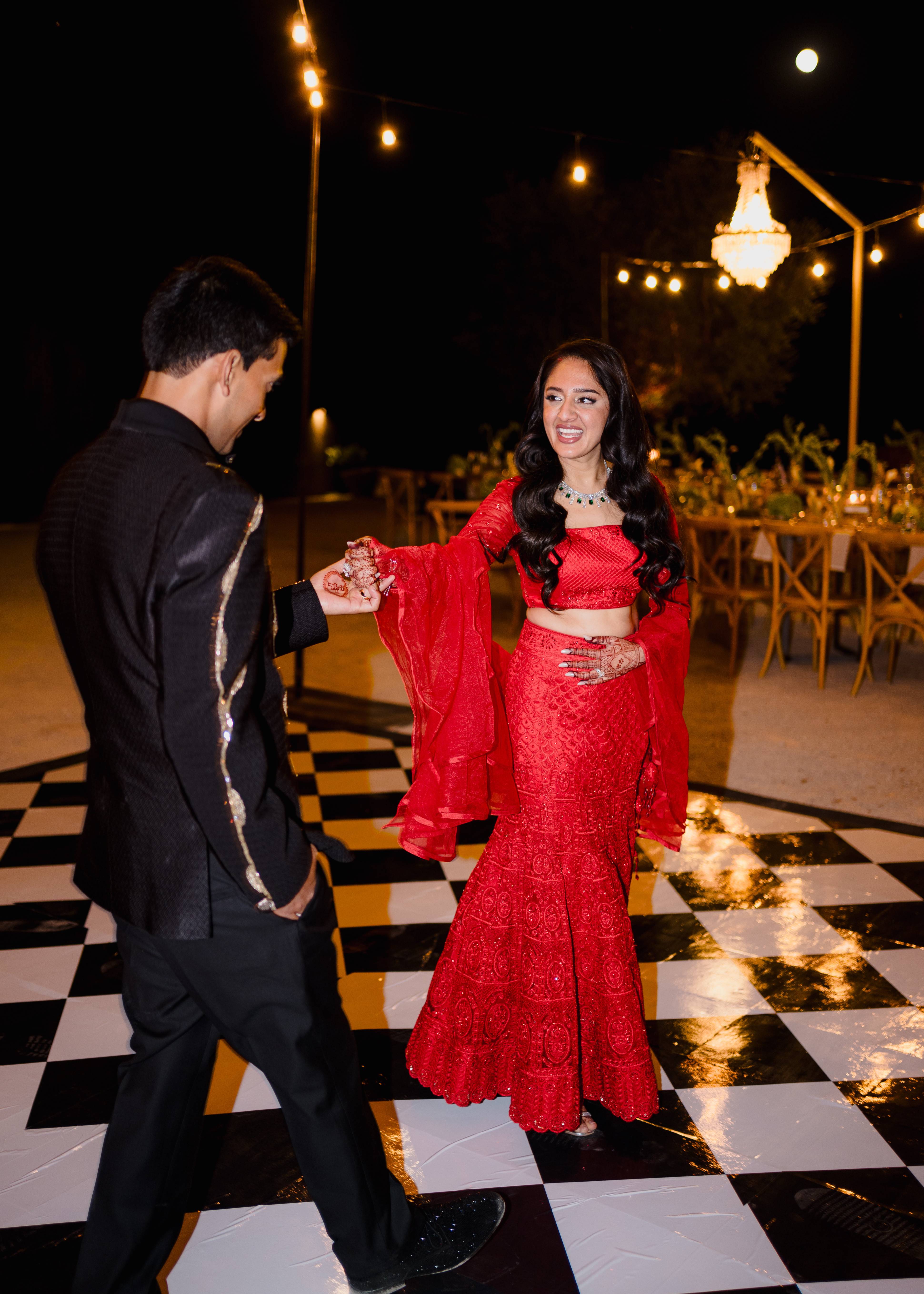 Red Mermaid Lehenga Image - 1