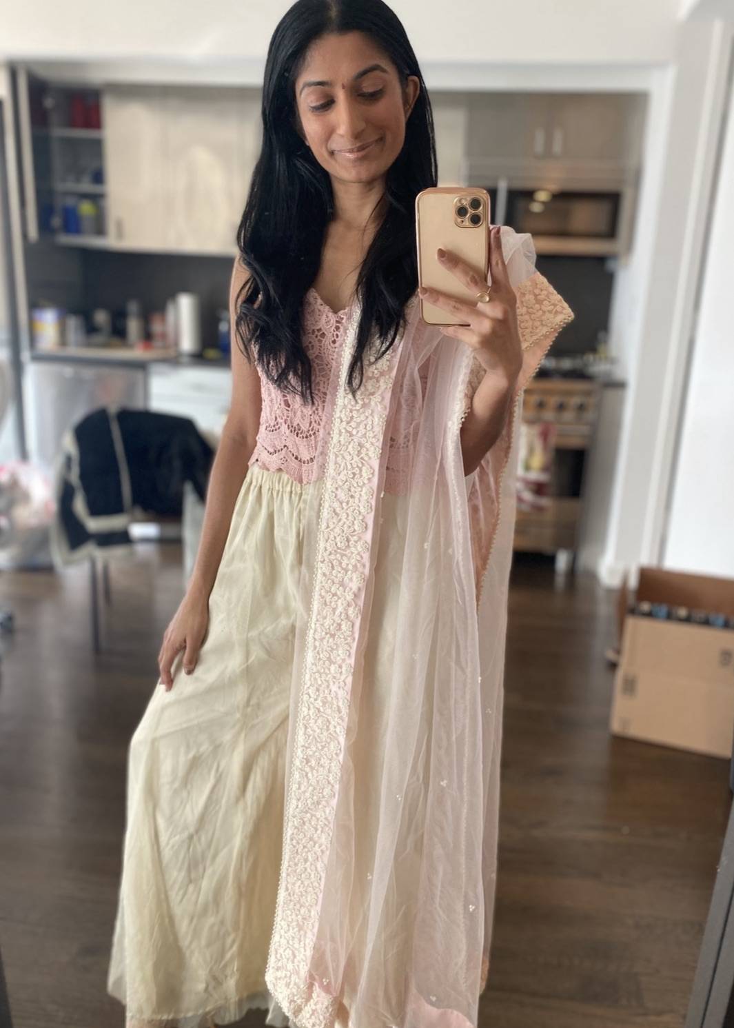 Pink Crochet Co-Ord Set Image - 3
