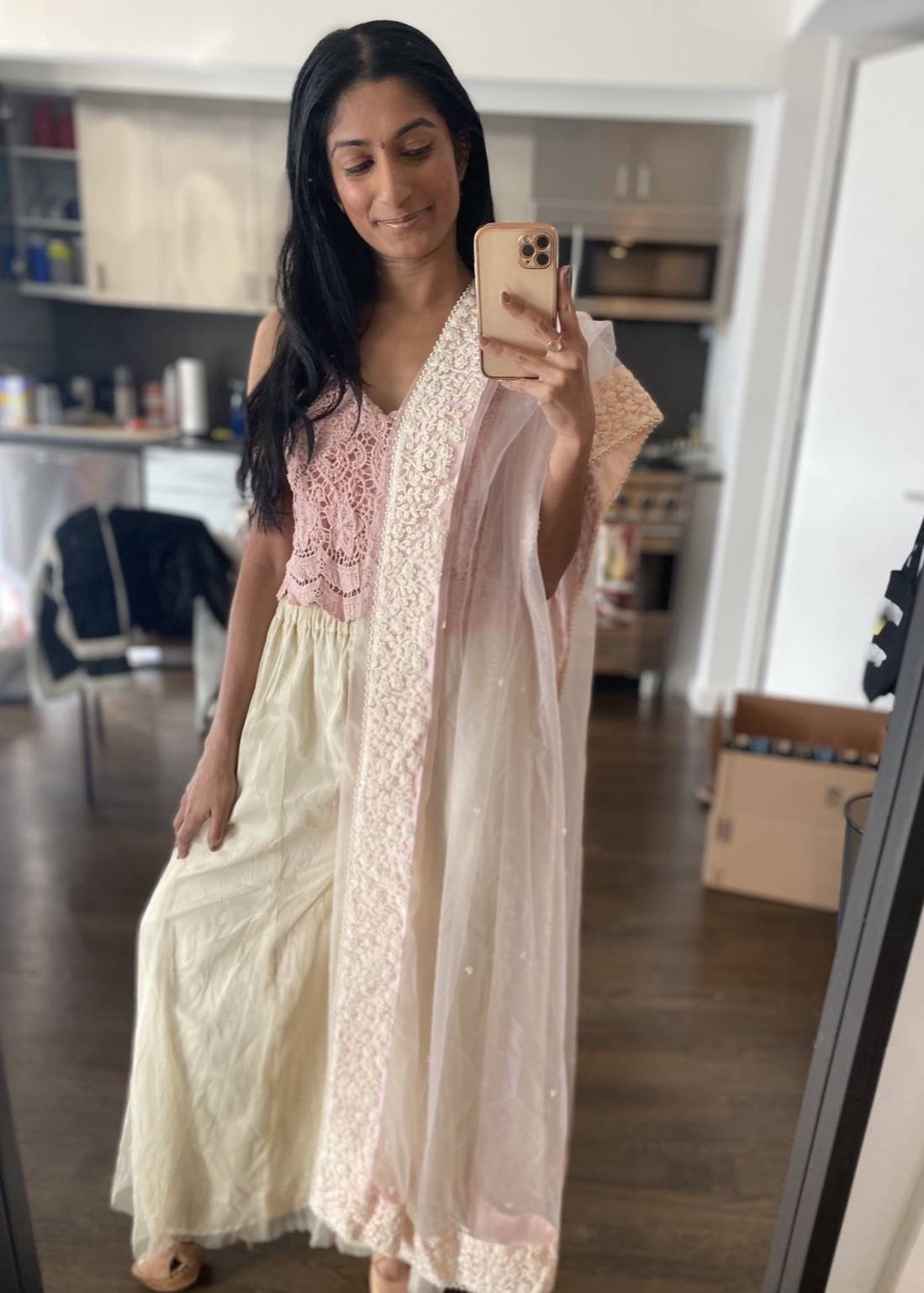Pink Crochet Co-Ord Set Image - 0