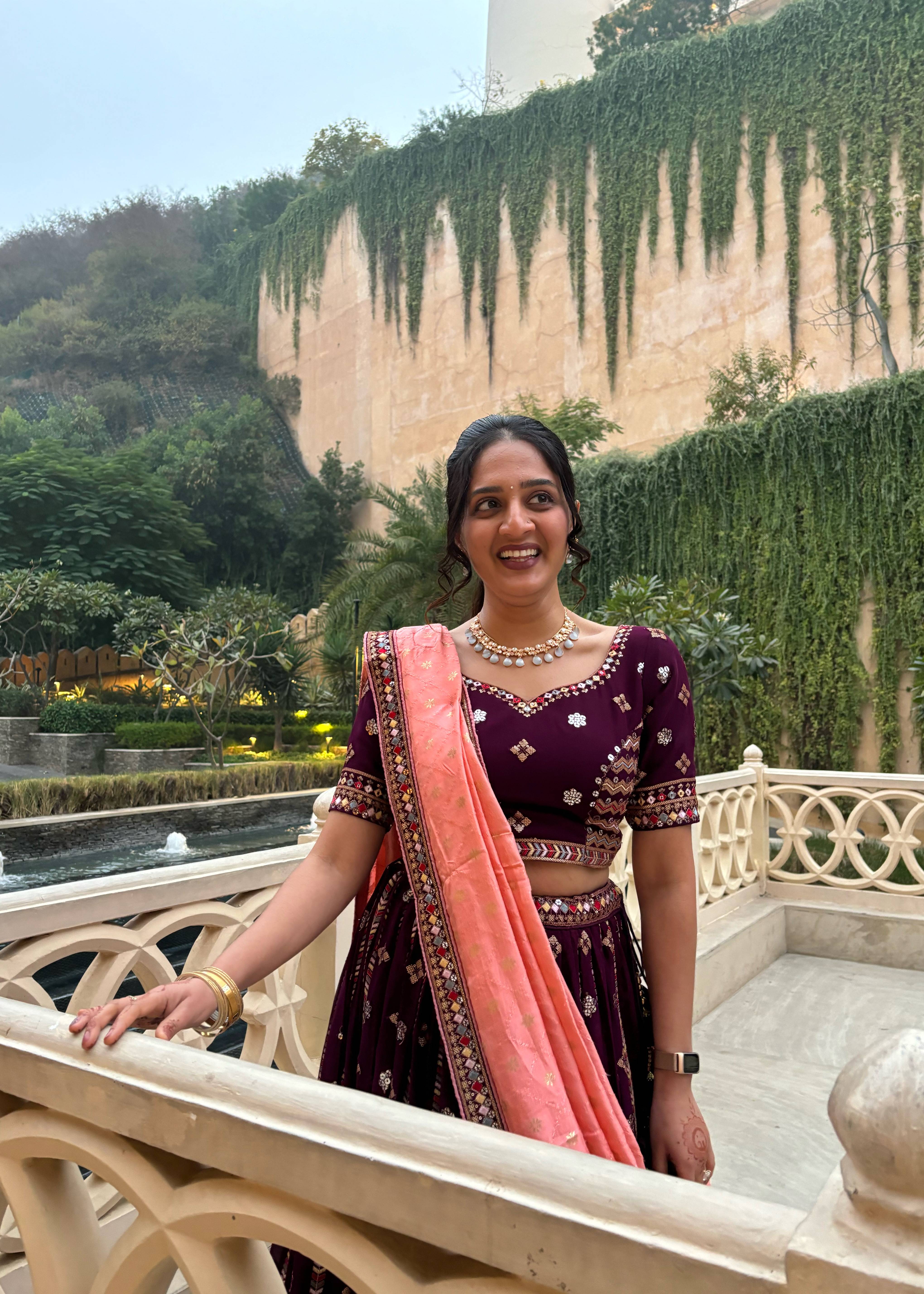 Deep Purple Lehenga Image - 2