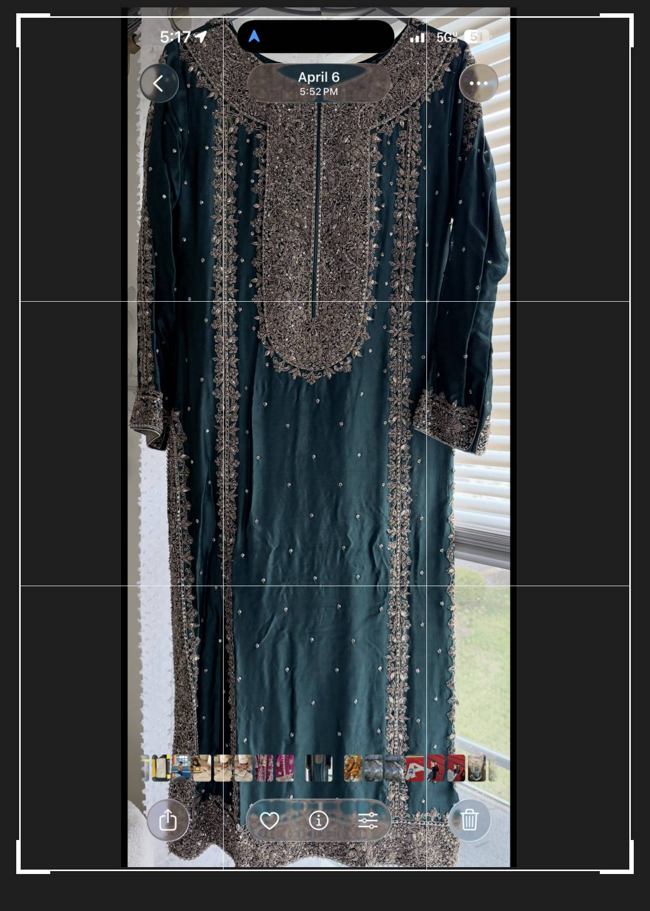 Dark Teal Blue Kurta Set Image - 1