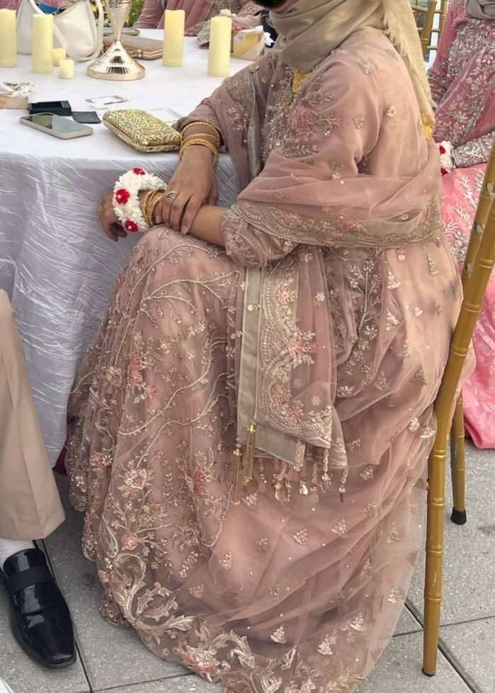 Beige Anarkali Set Image - 1