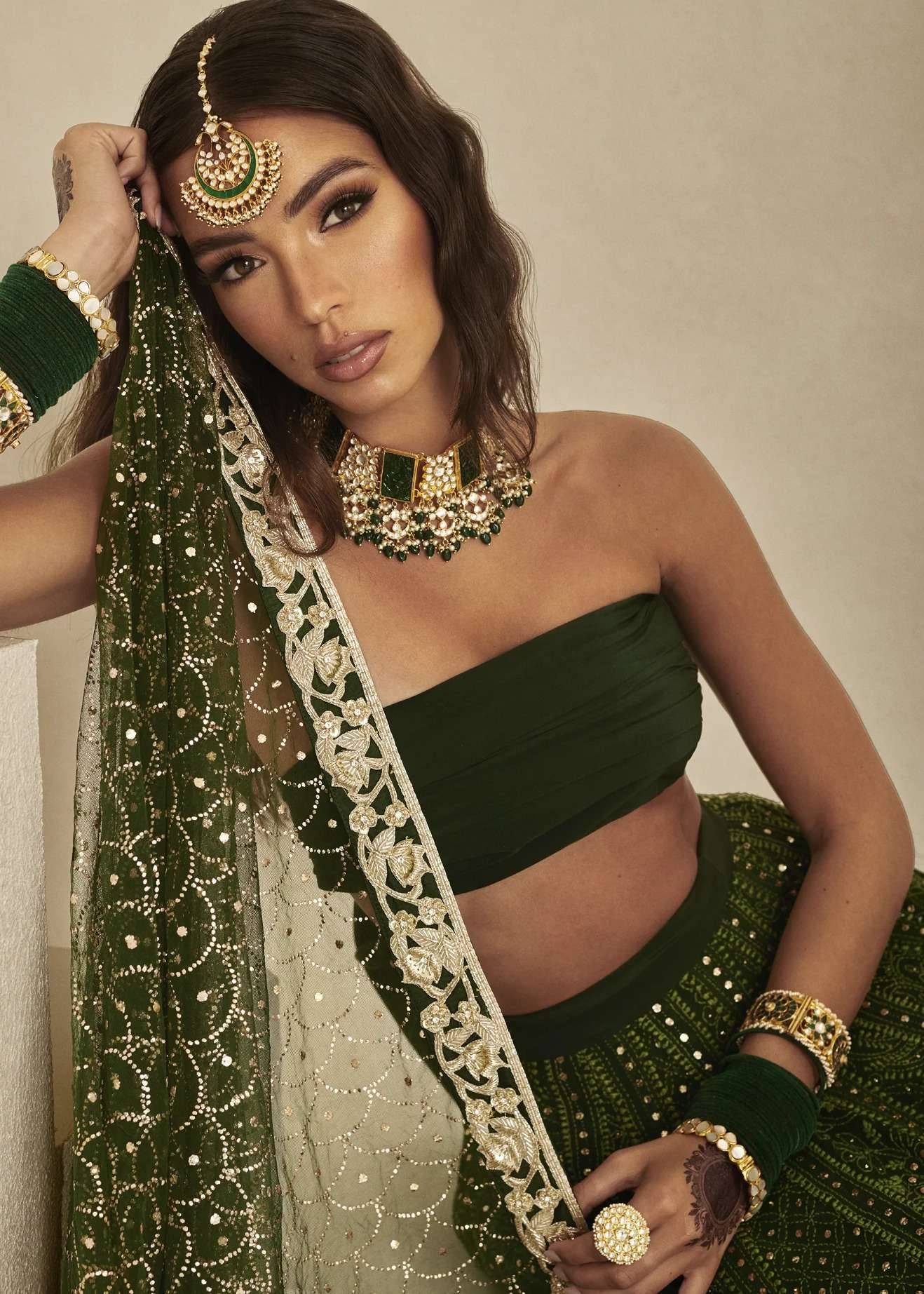 Forest Green Lehenga Image - 2