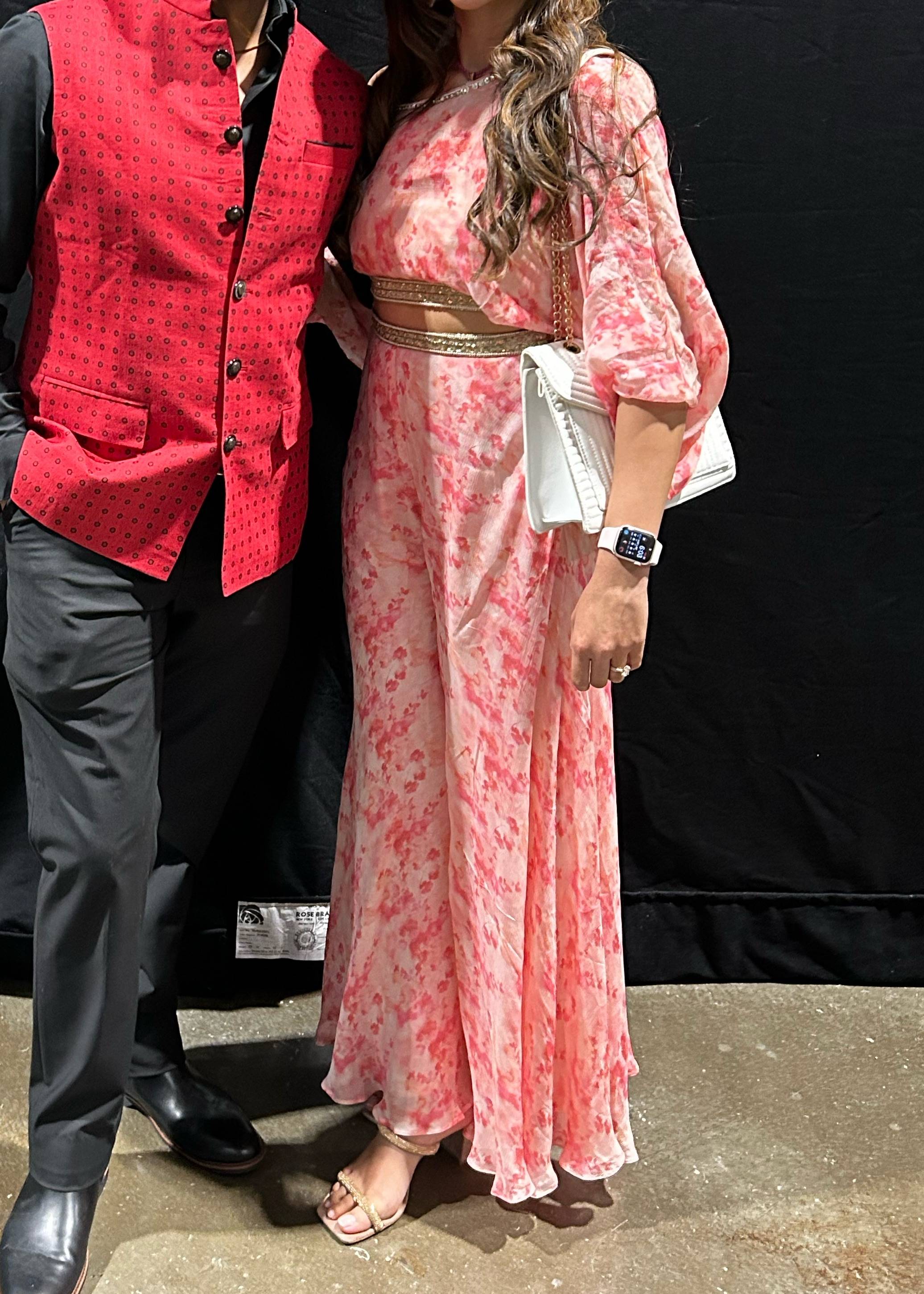 Pink Floral Pant Set Image - 1
