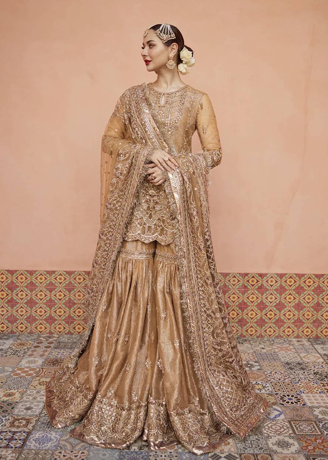 Golden Gharara Set Image - 0