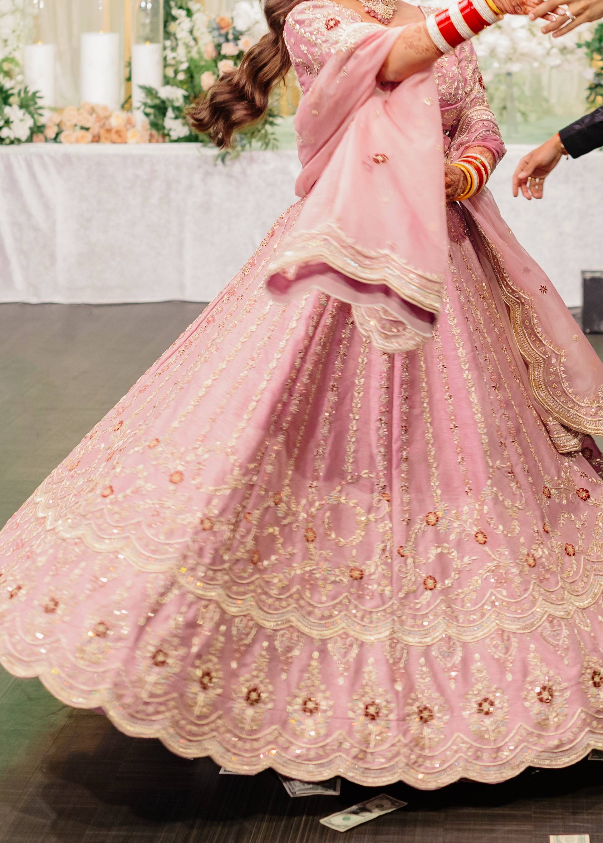 Light Pink Bridal Lehenga Image - 1