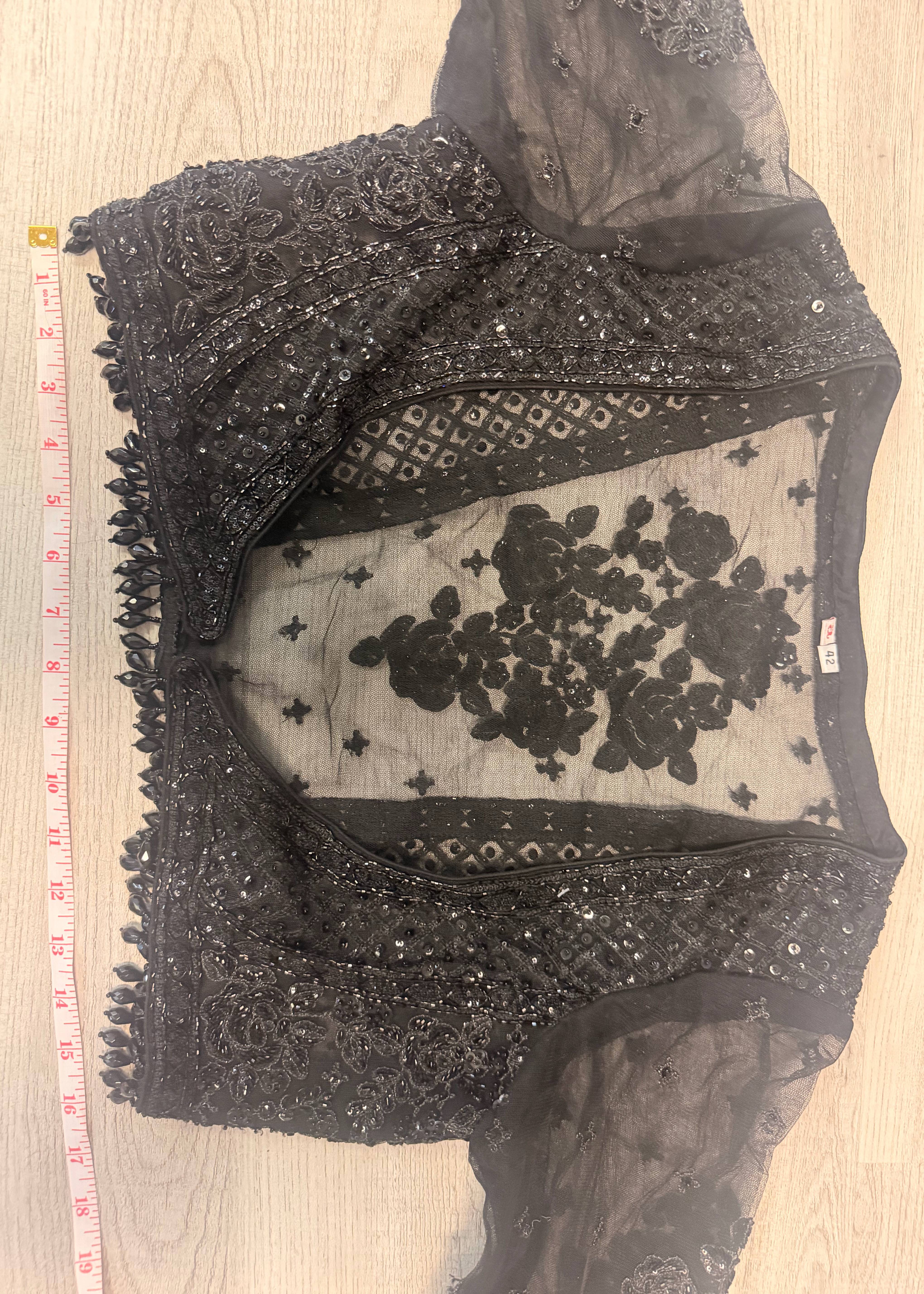 Black Lehenga Image - 1