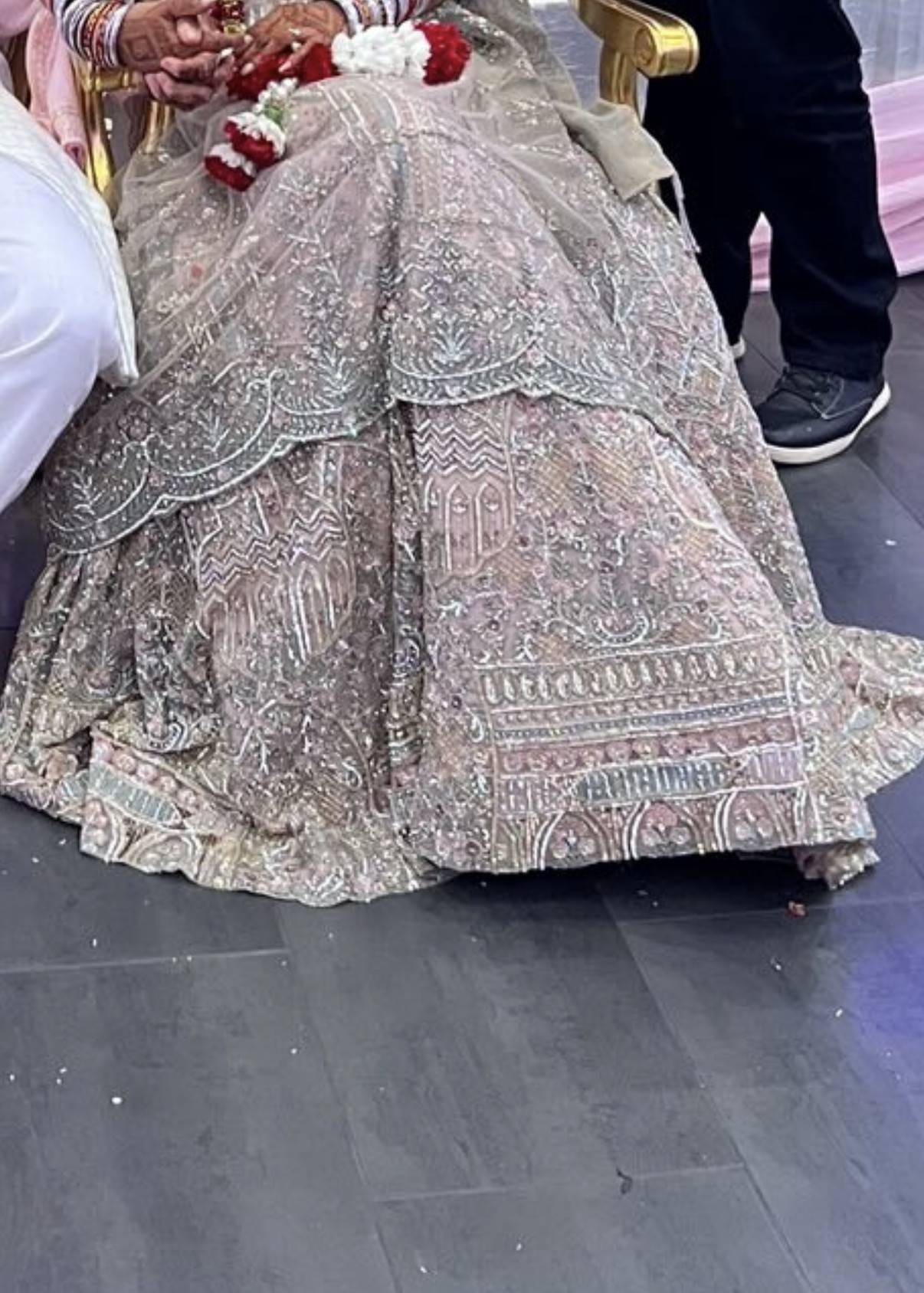 Peach Bridal Lehenga Image - 2