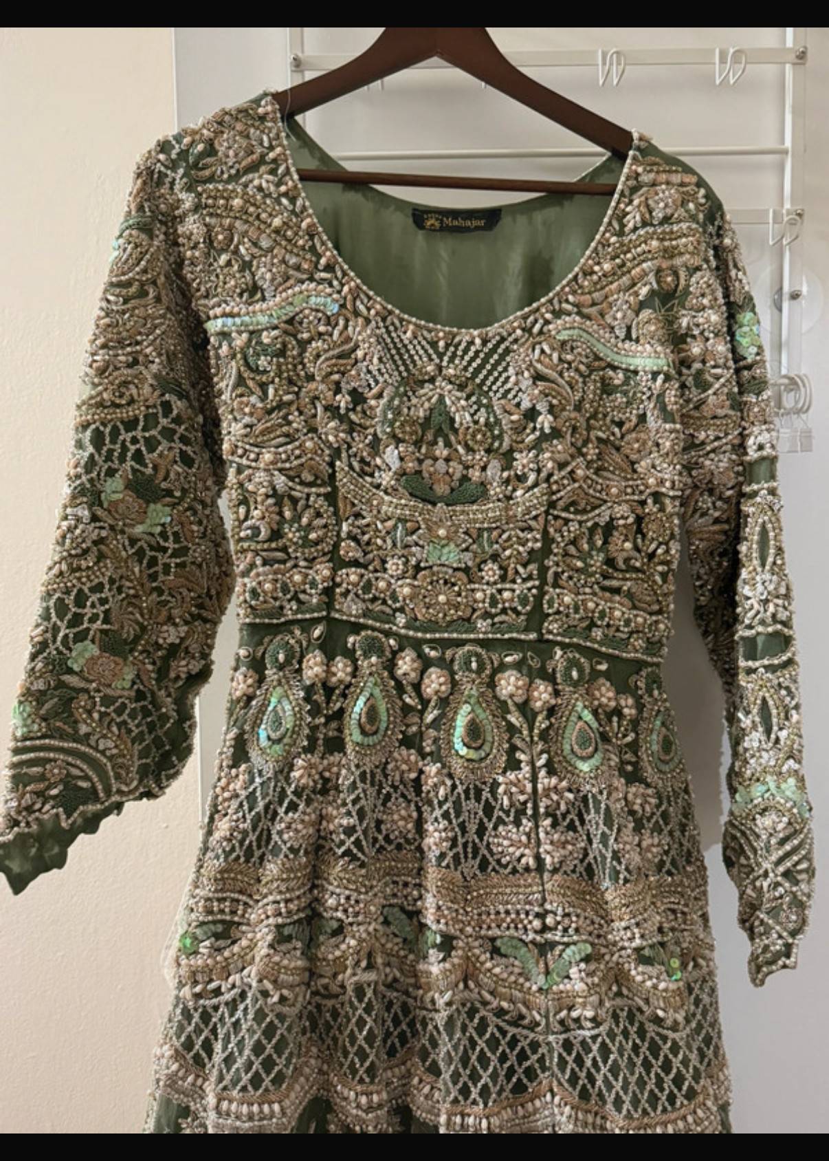 Brand New-Olive Green Gown Image - 3