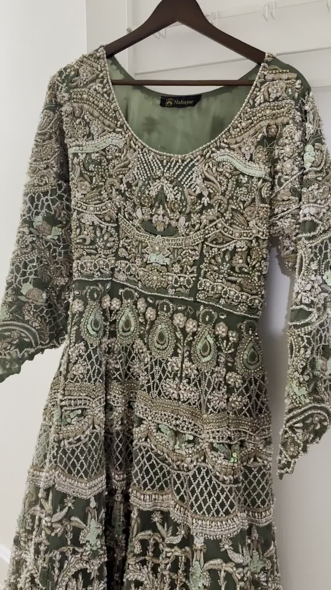 Brand New-Olive Green Gown Image - 1