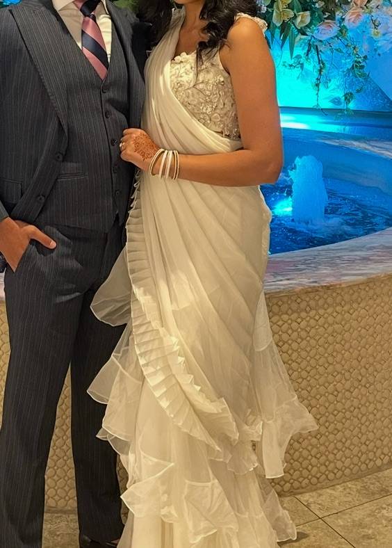 Beyza Pre-Draped Sari Image - 1