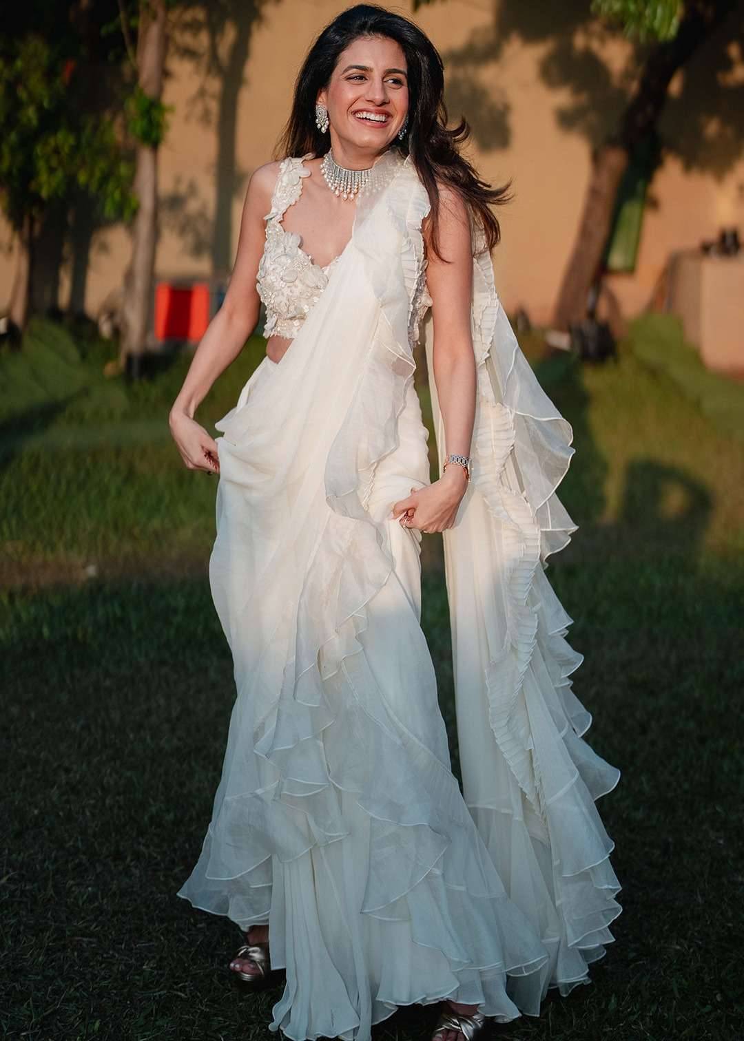 Beyza Pre-Draped Sari Image - 0
