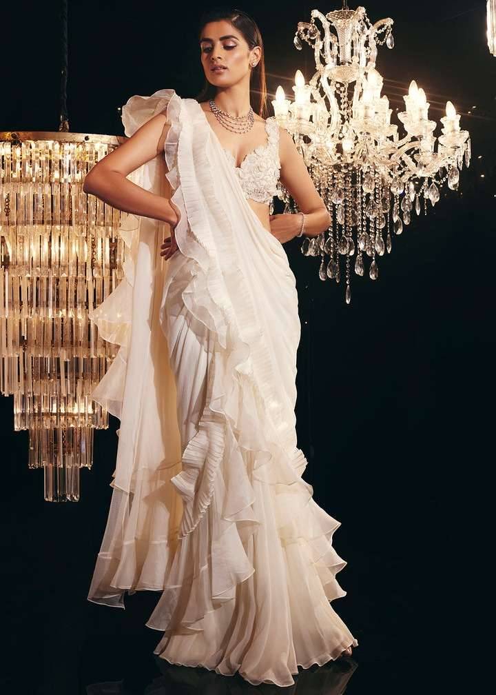 Beyza Pre-Draped Sari Image - 5