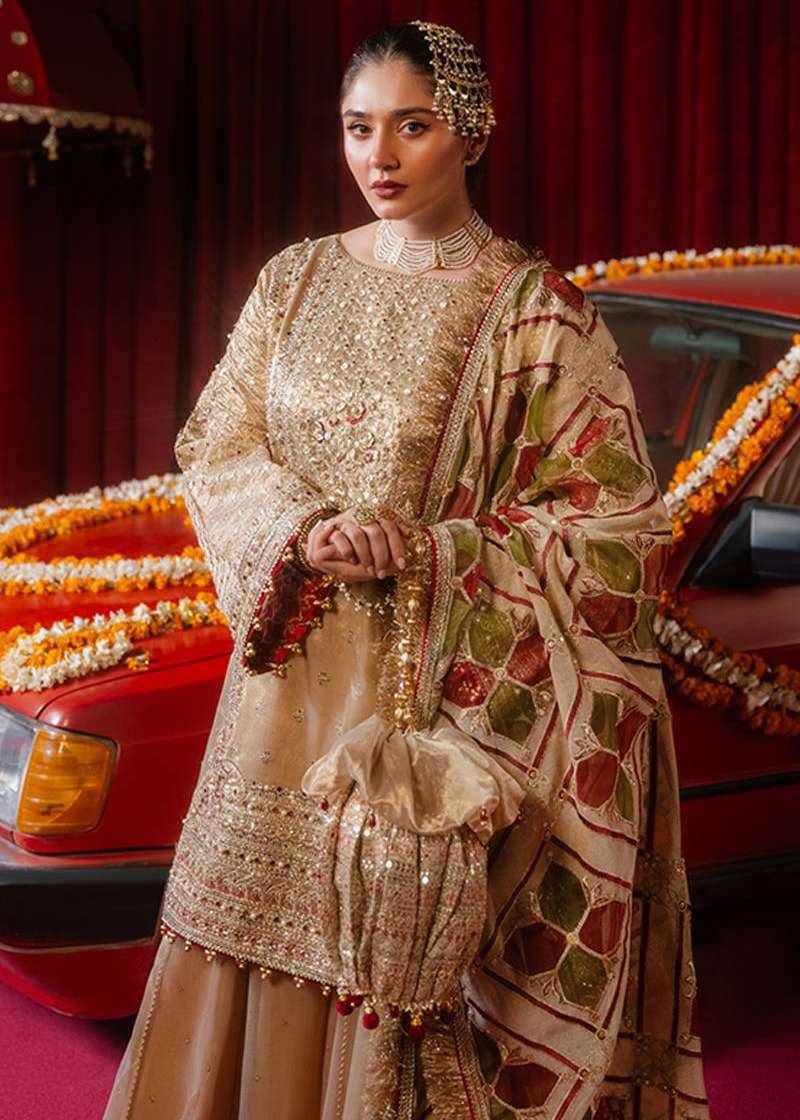 Gold Khushi Sharara Image - 4