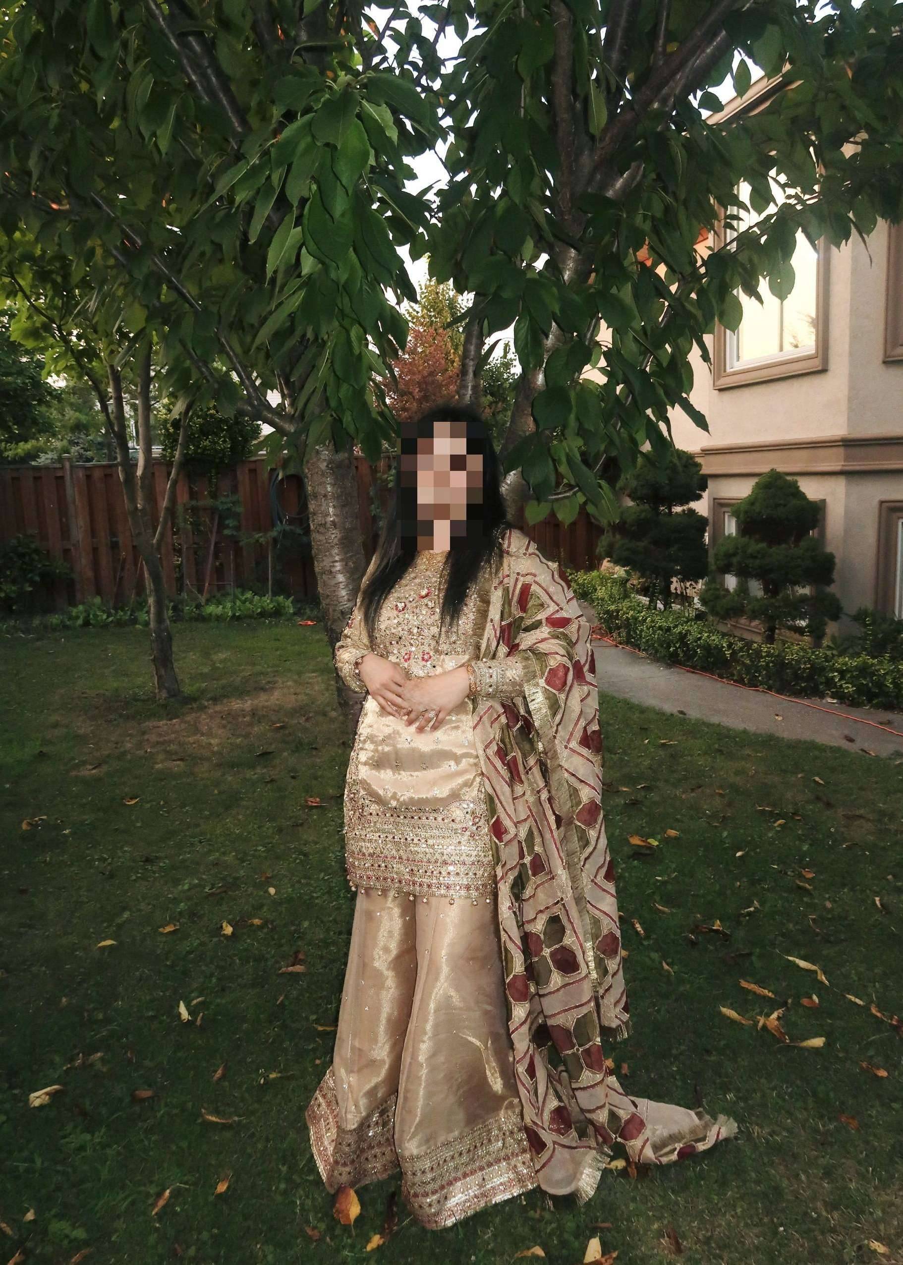 Gold Khushi Sharara Image - 5