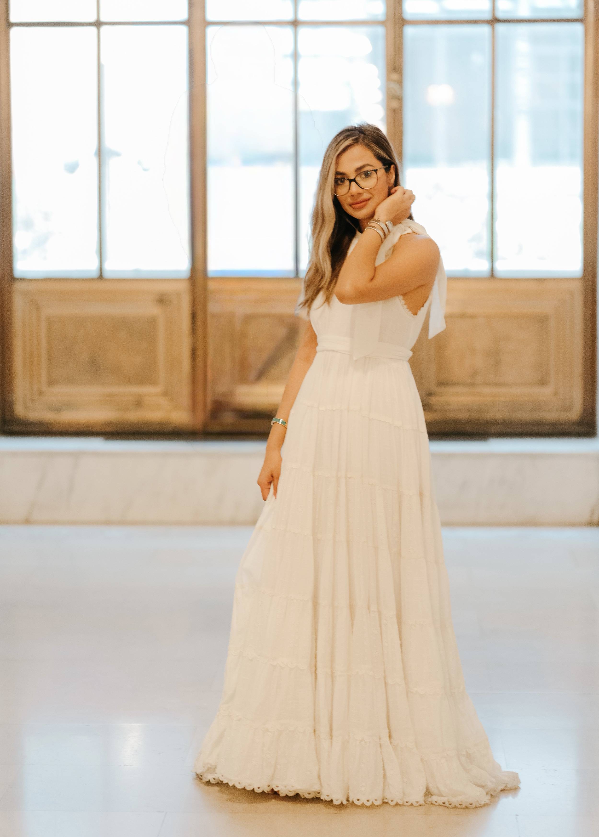 White Maxi Dress Image - 0