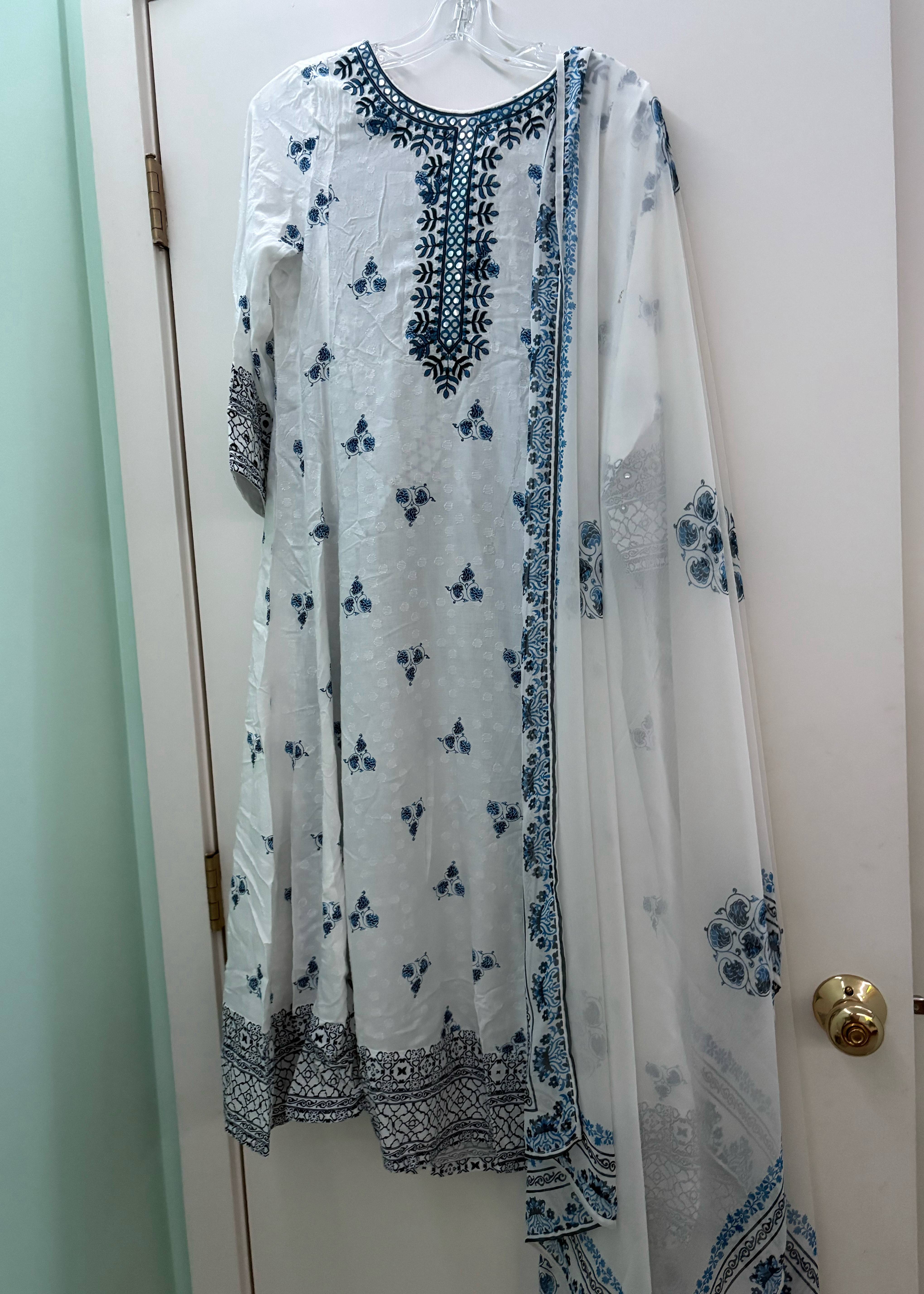 Blue Kurta Set Image - 0
