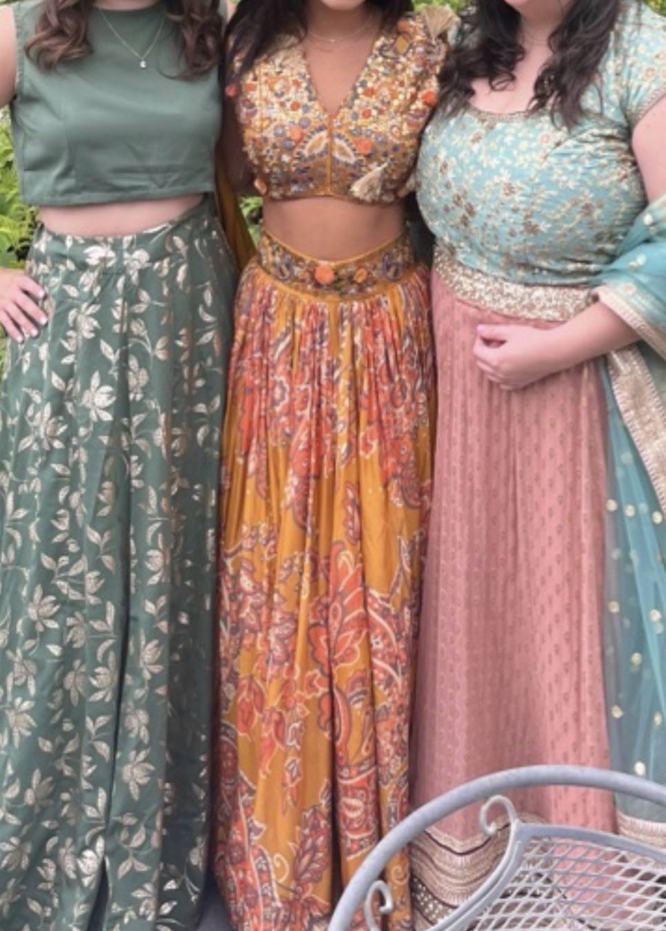 Gold Floral Lehenga Image - 4