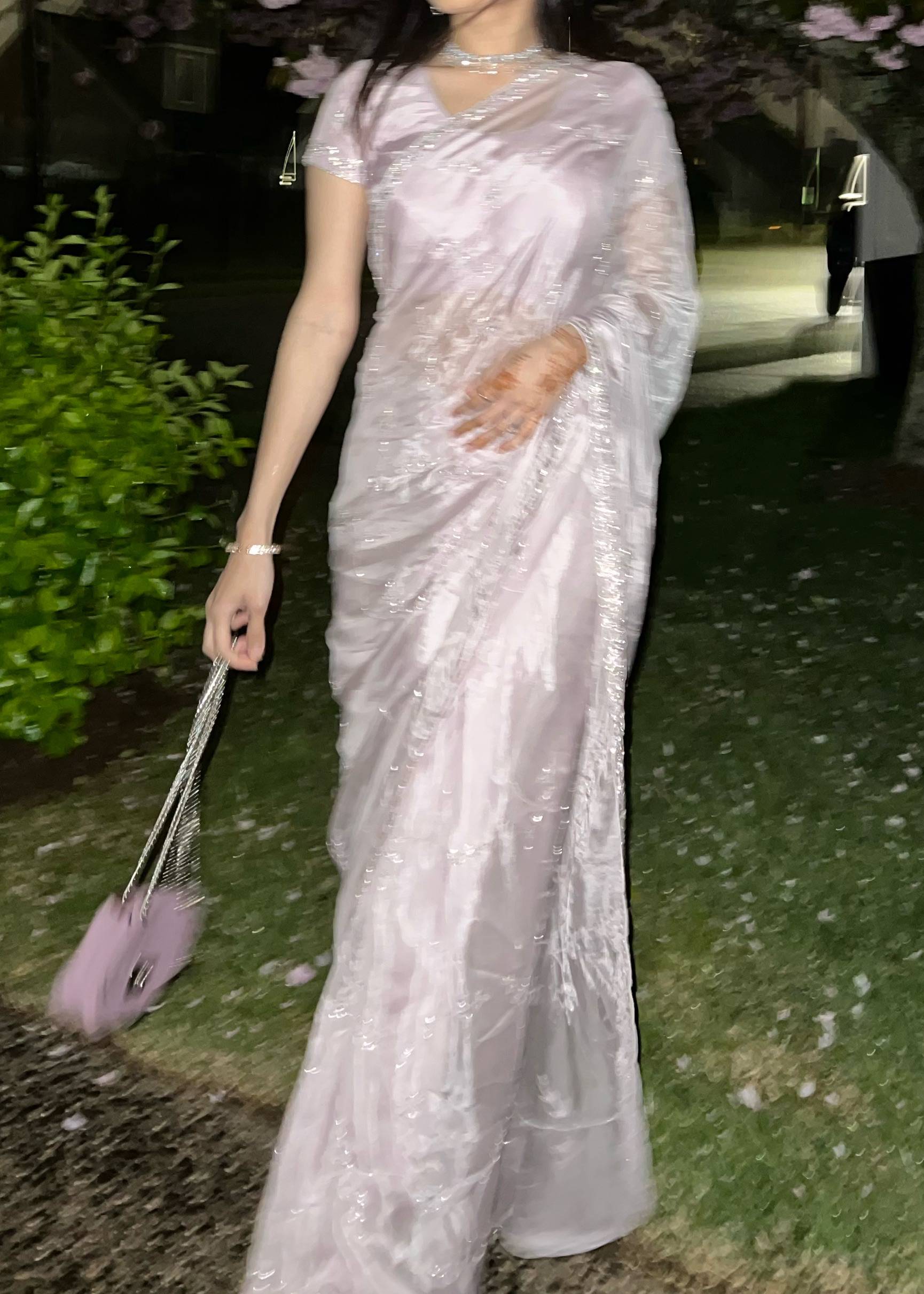 Purple Sari Image - 2