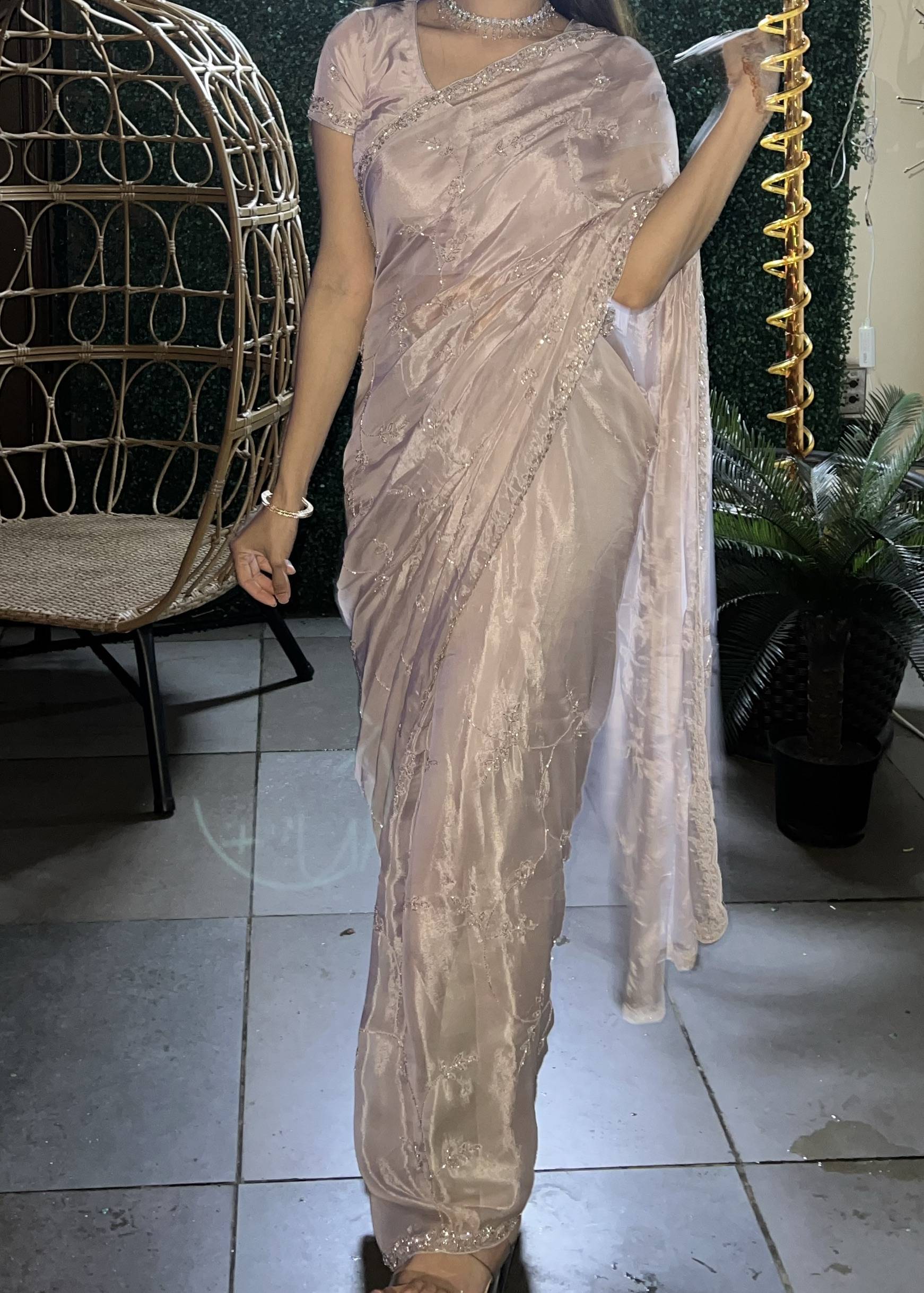 Purple Sari Image - 1
