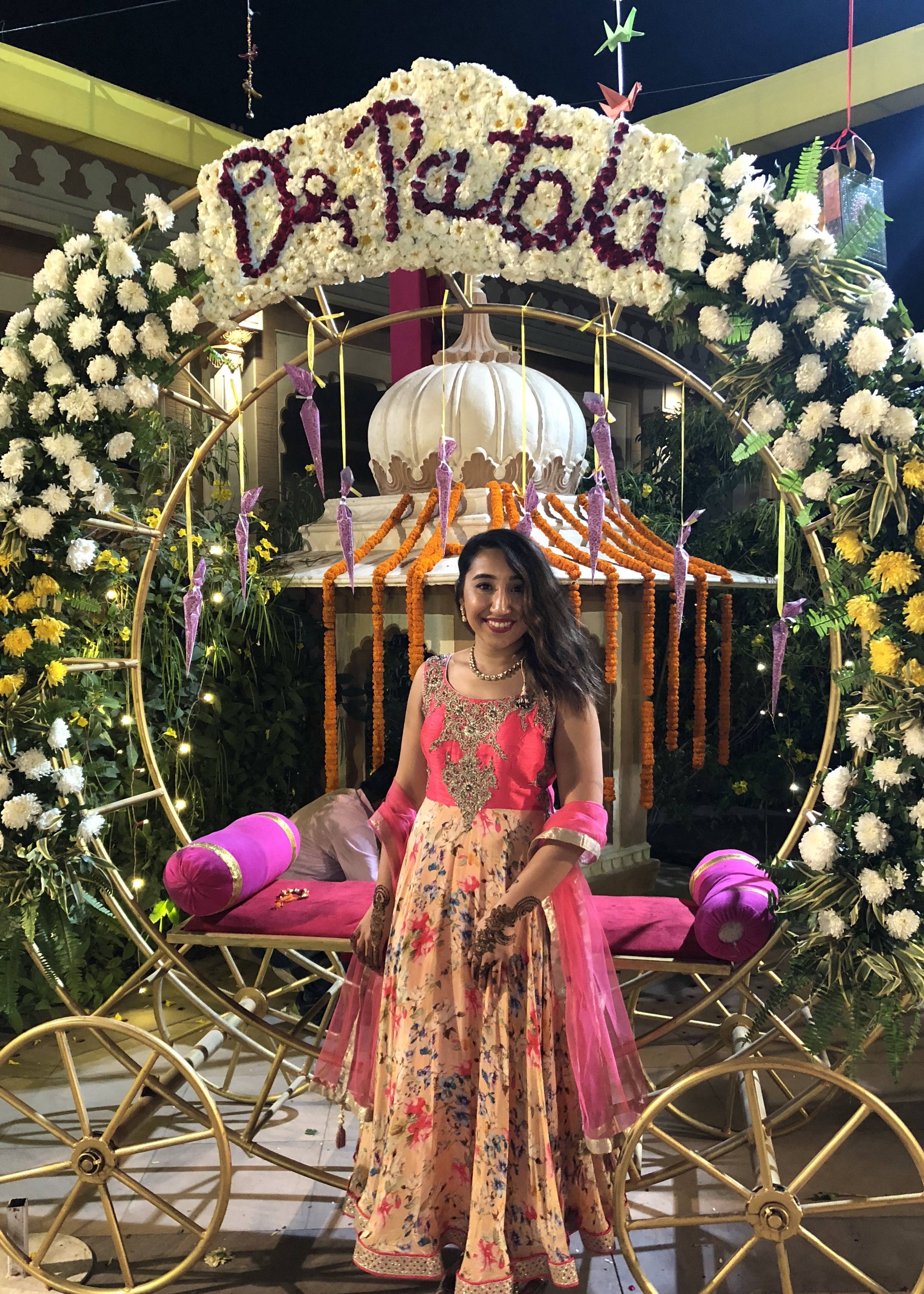 Pink Floral Anarkali Image - 4