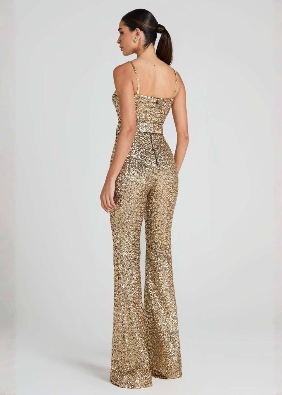 Lucinda Gold Jumpsuit Image - 1