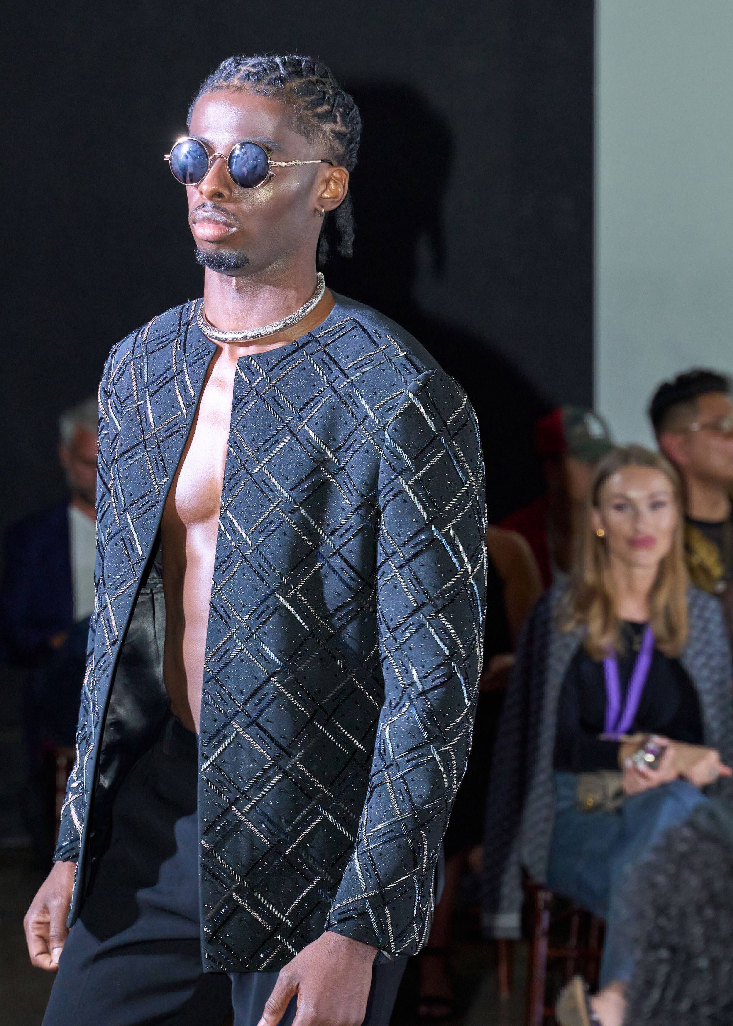 Cosmic Grid Jacket Image - 2