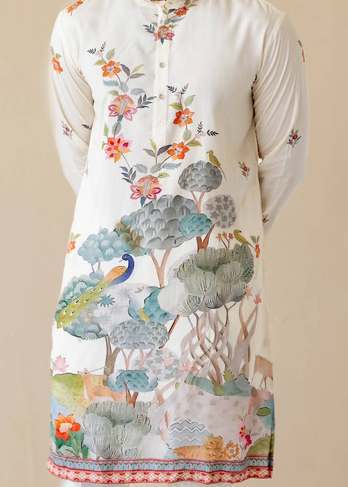 Phool Mayur Kurta Image - 3
