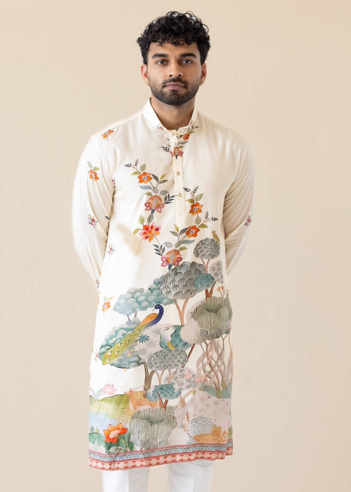 Phool Mayur Kurta Image - 2