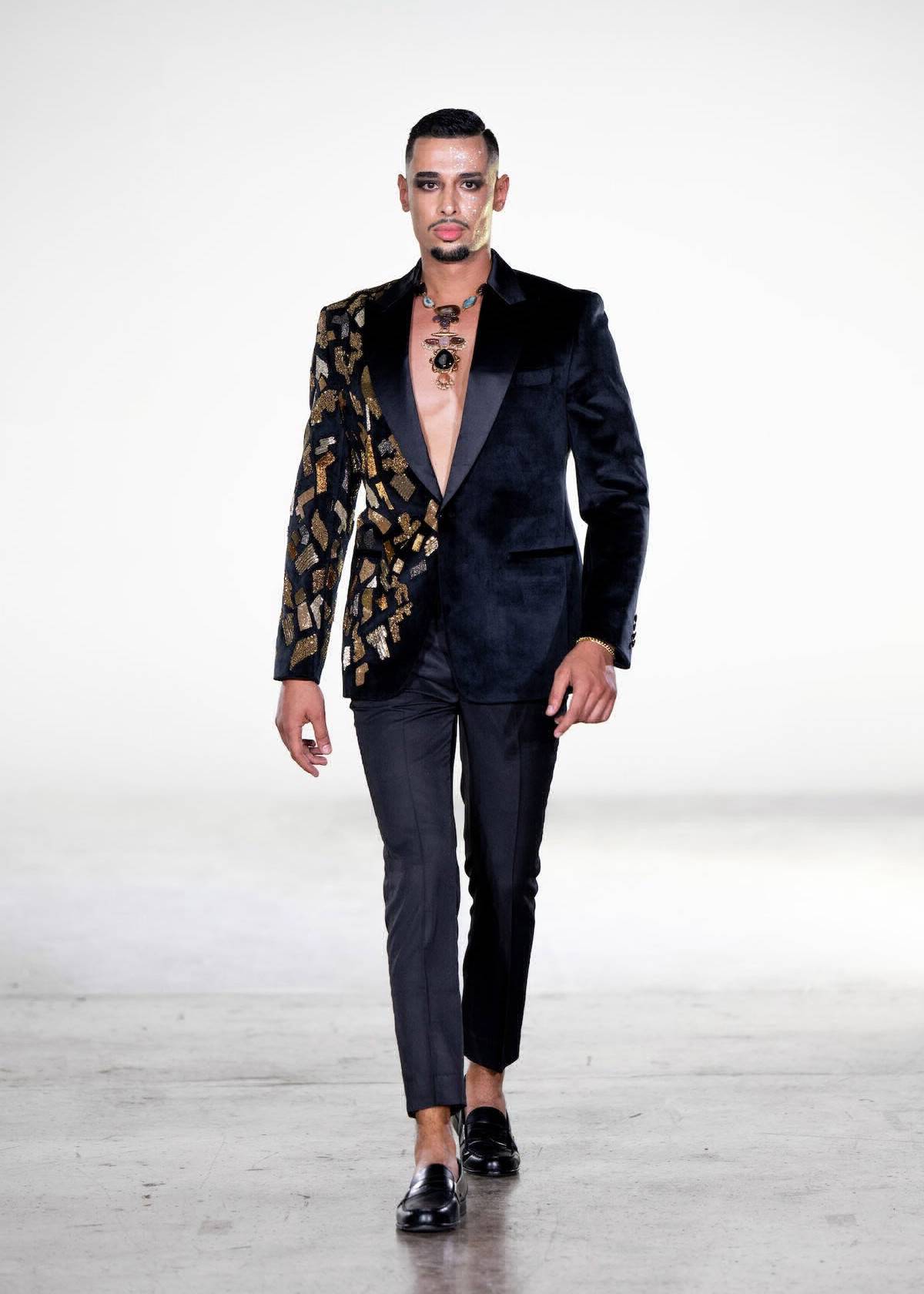Velvet Eclipse Tuxedo Set Image - 1