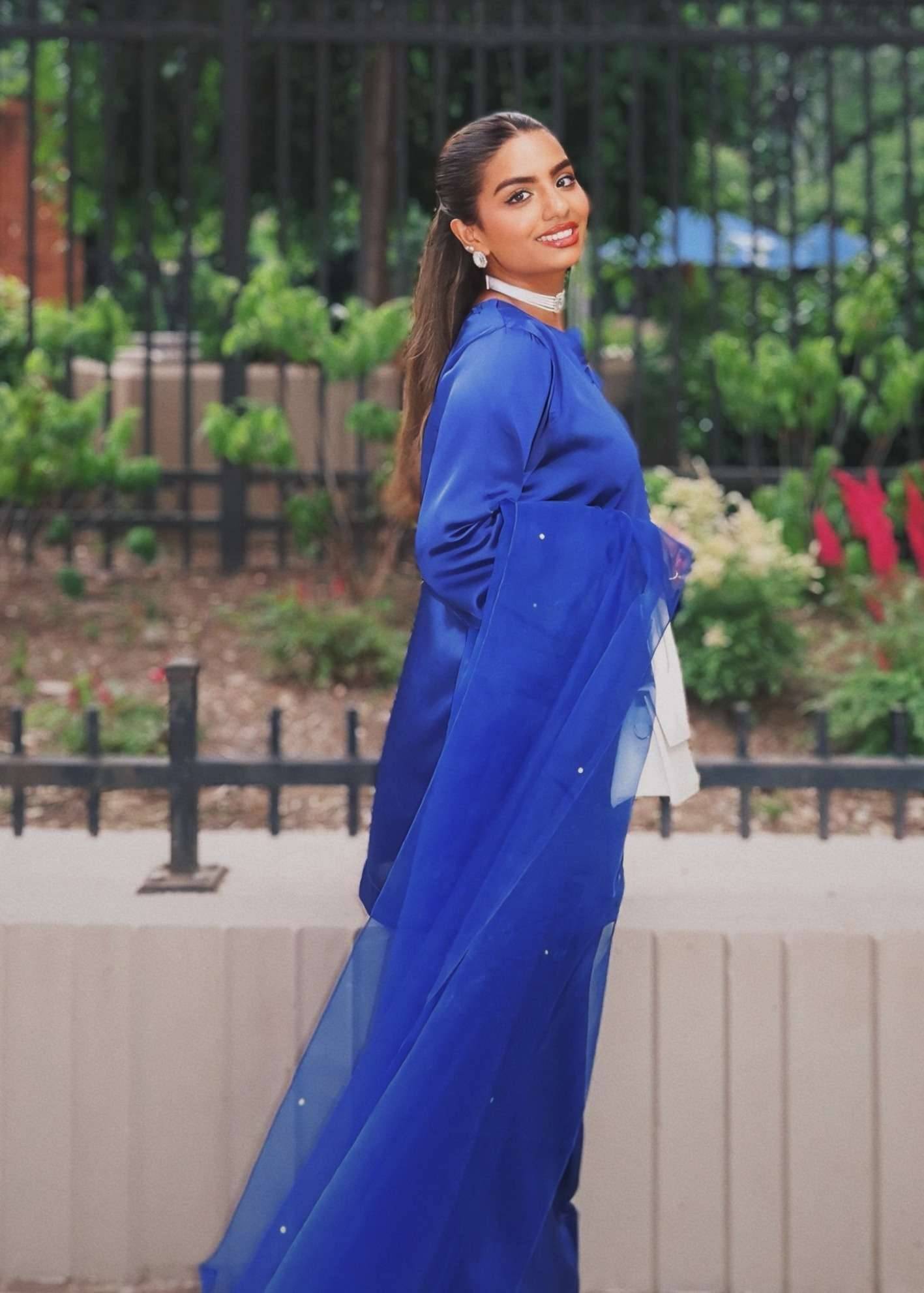 Blue Farshi Shalwar Set Image - 2