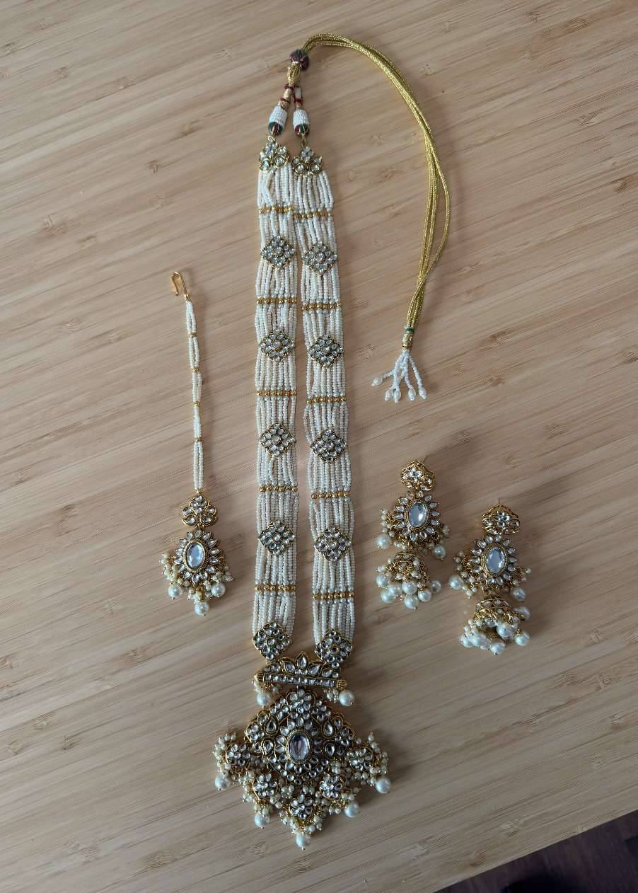 Ivory Pearl Rani Haar Set Image - 0