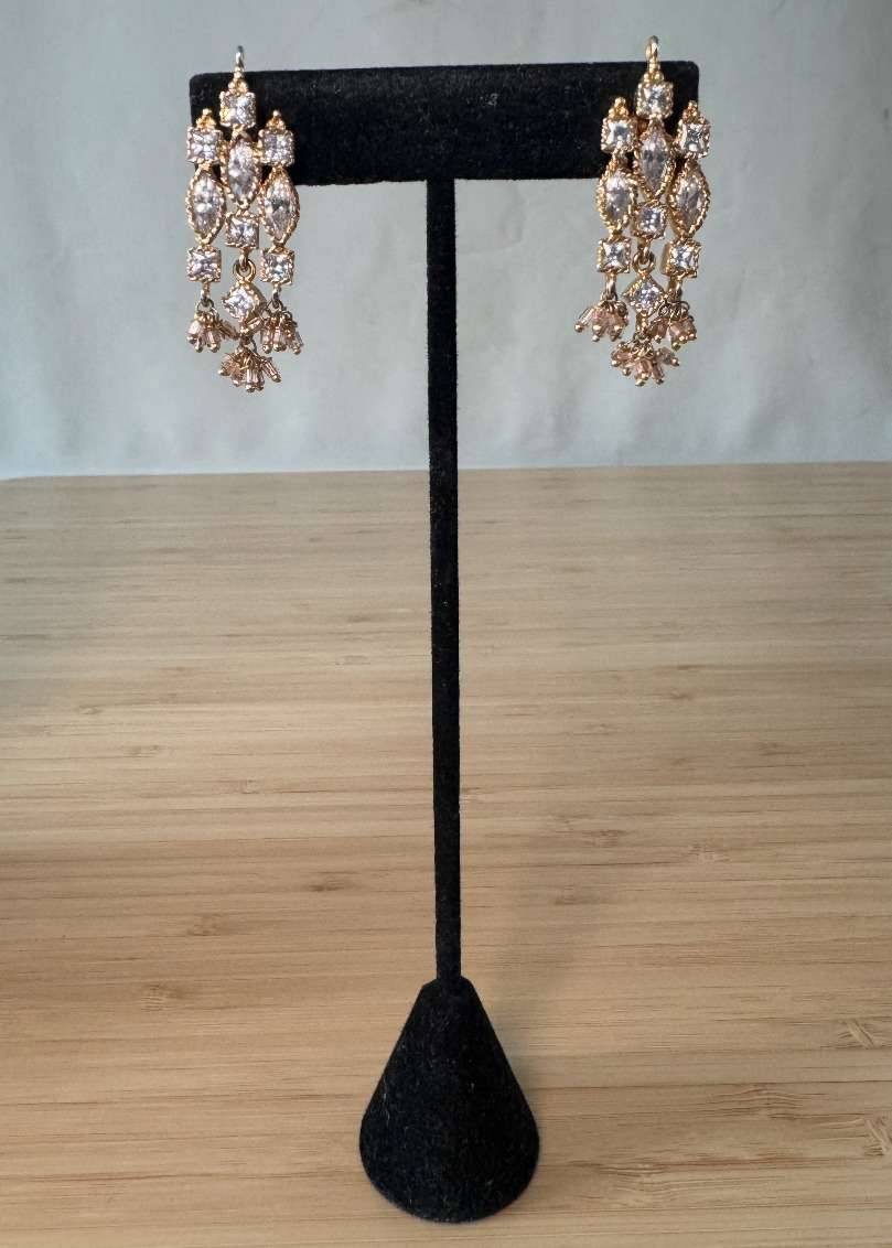 Gold Crystal Choker Set Image - 3