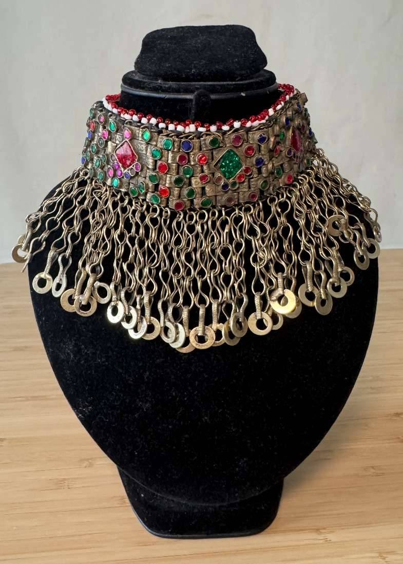 Vintage Mirror Fringe Choker Image - 0