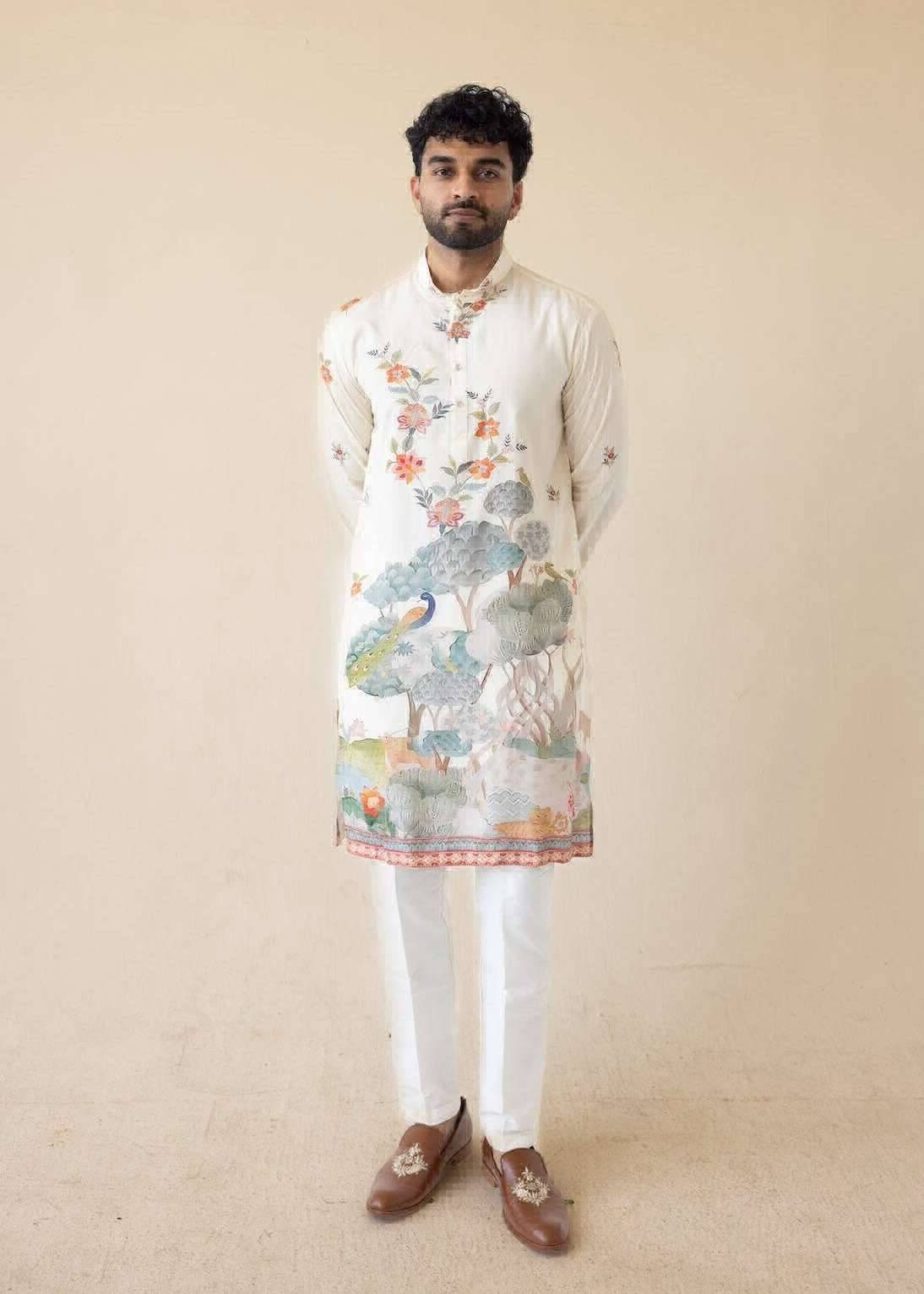 Phool Mayur Kurta Image - 0