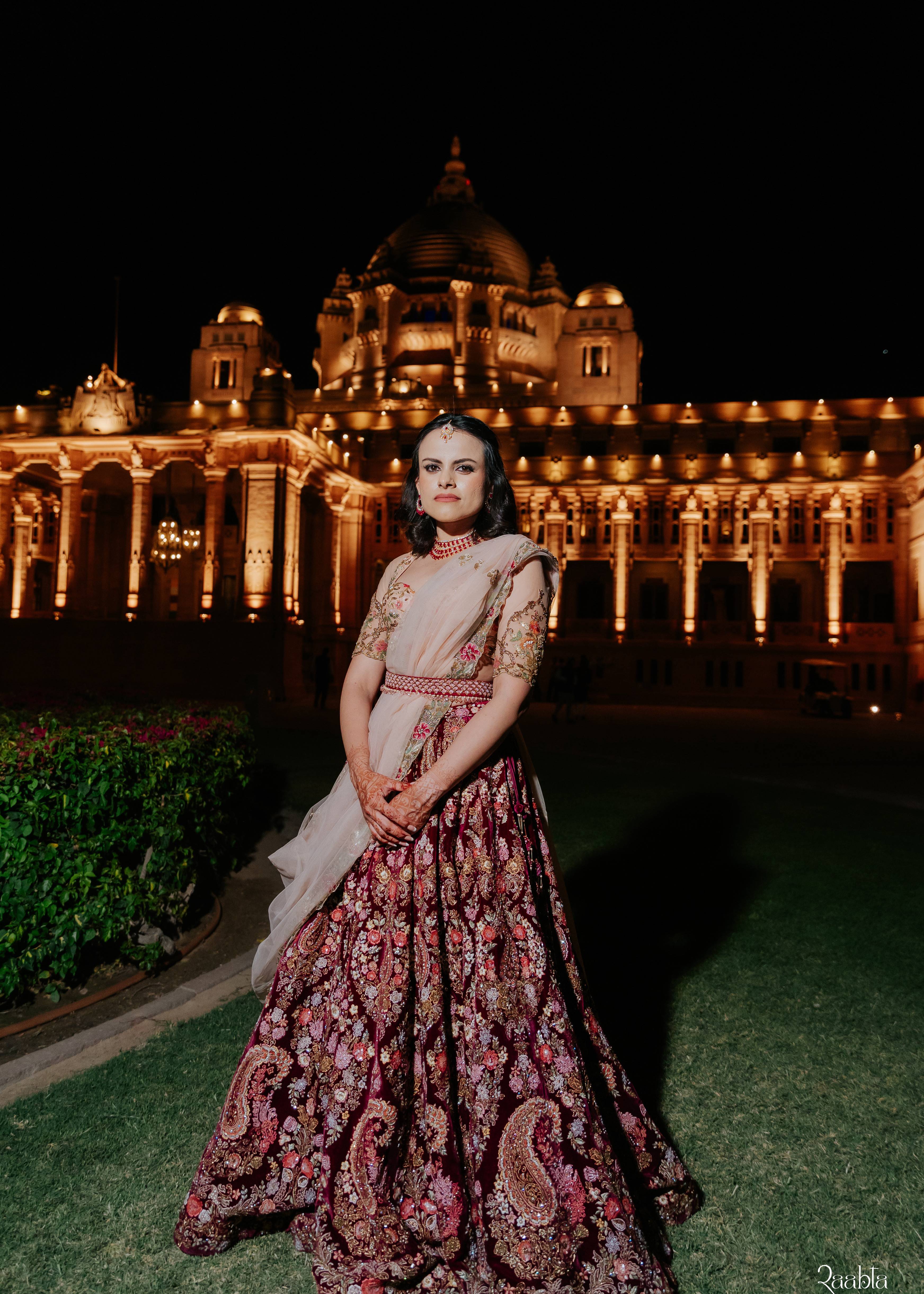 Pink Floral Lehenga Image - 3