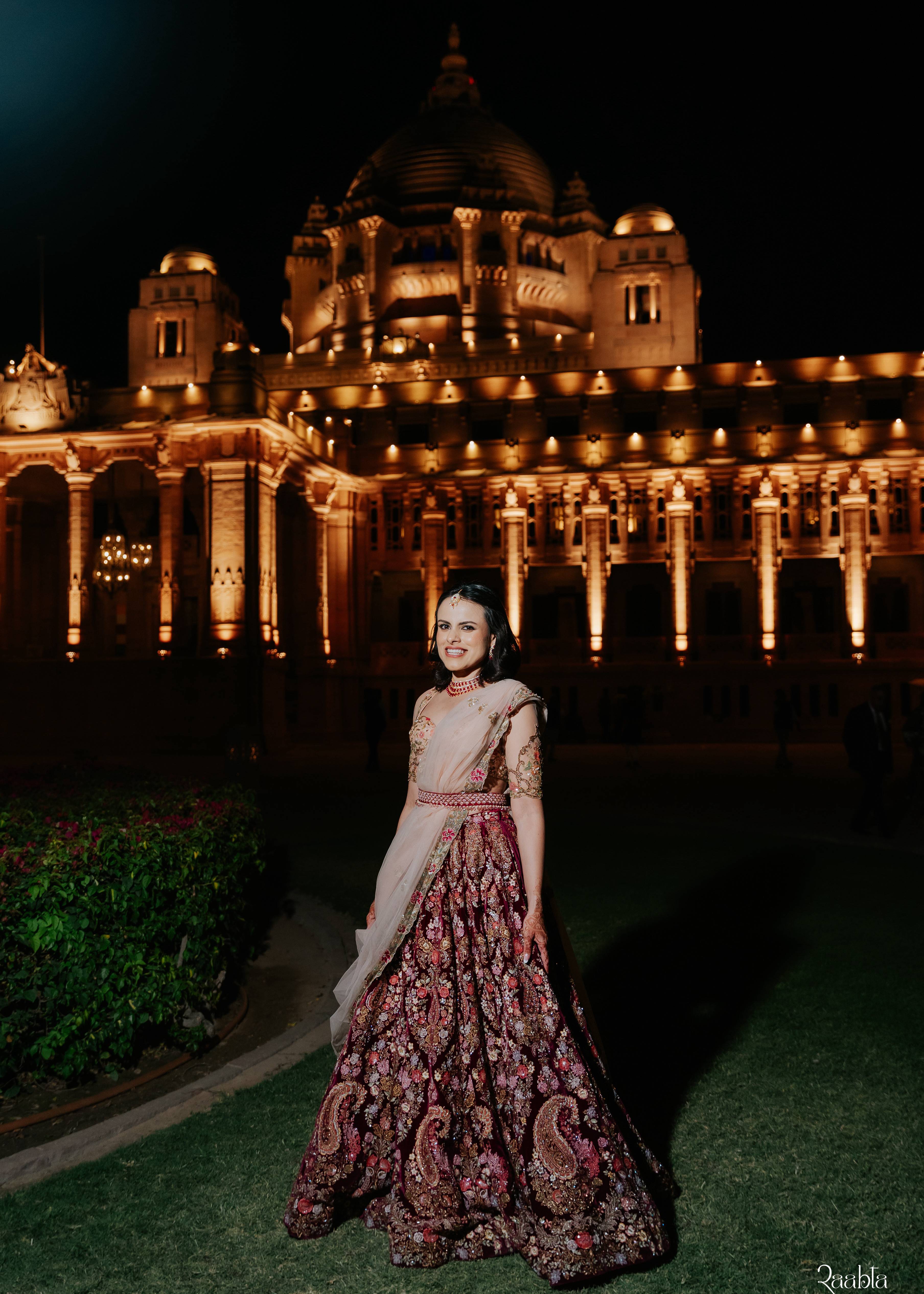 Pink Floral Lehenga Image - 2