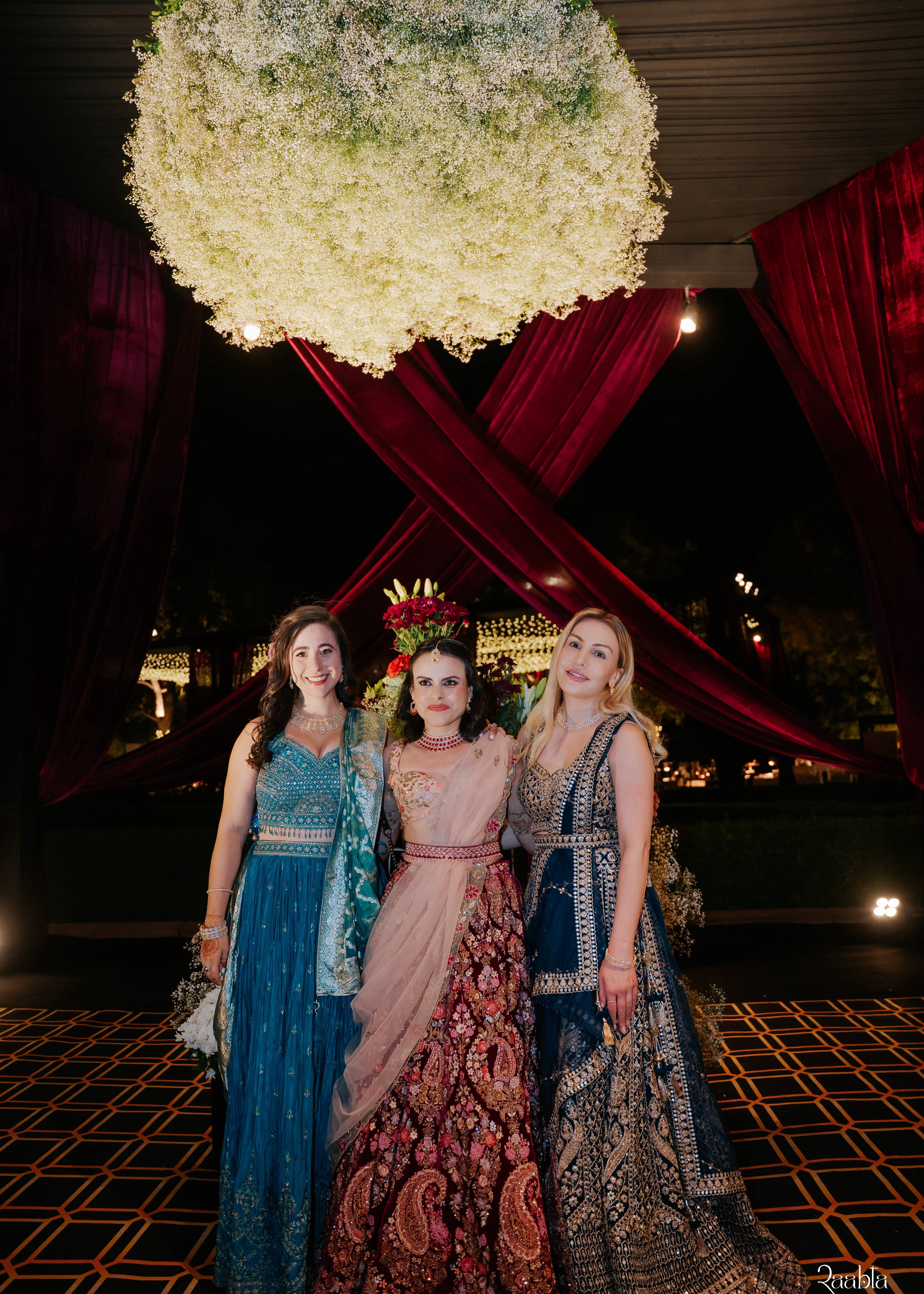 Pink Floral Lehenga Image - 1