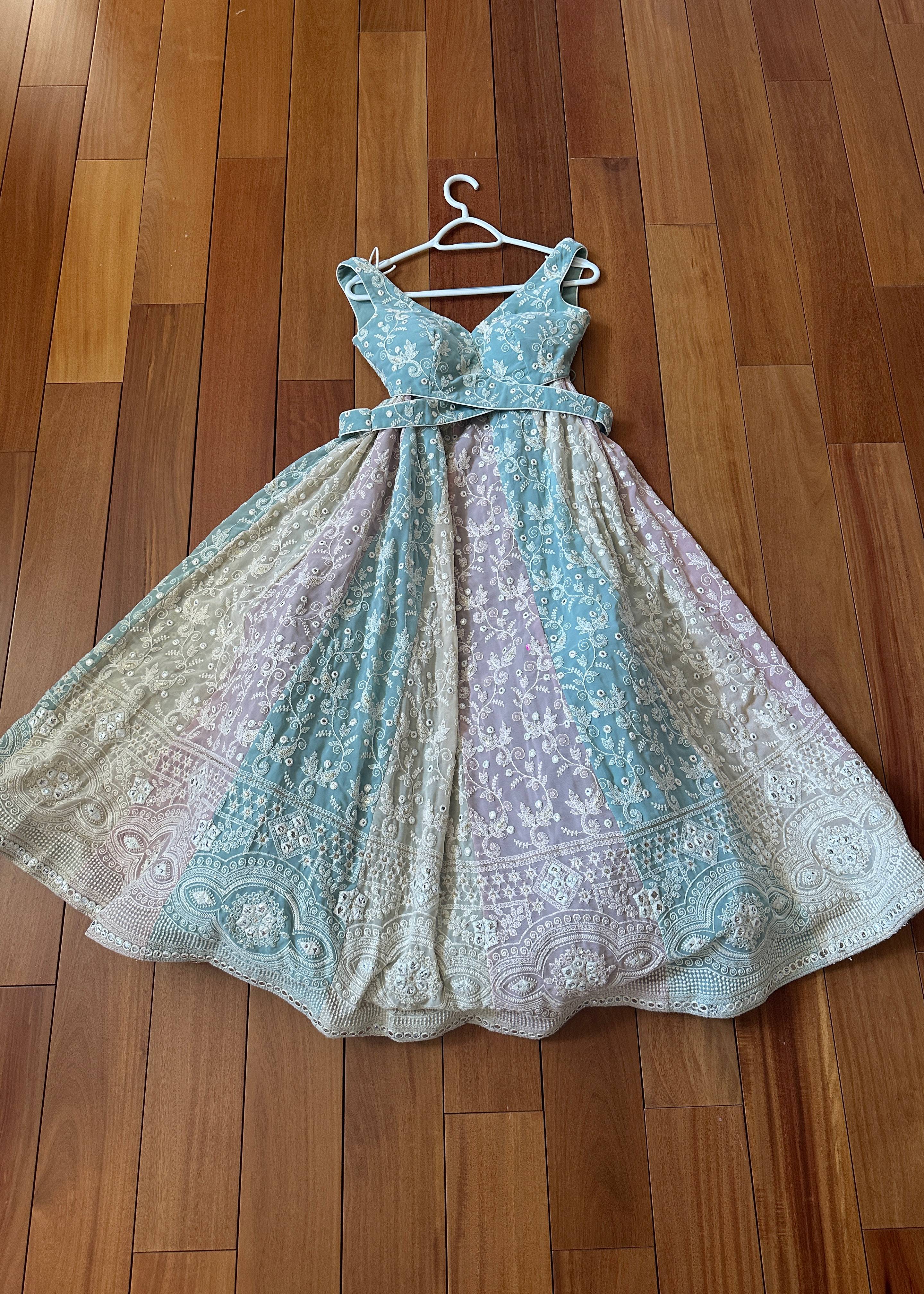 Multi-Colored Pastel Lehenga Image - 1