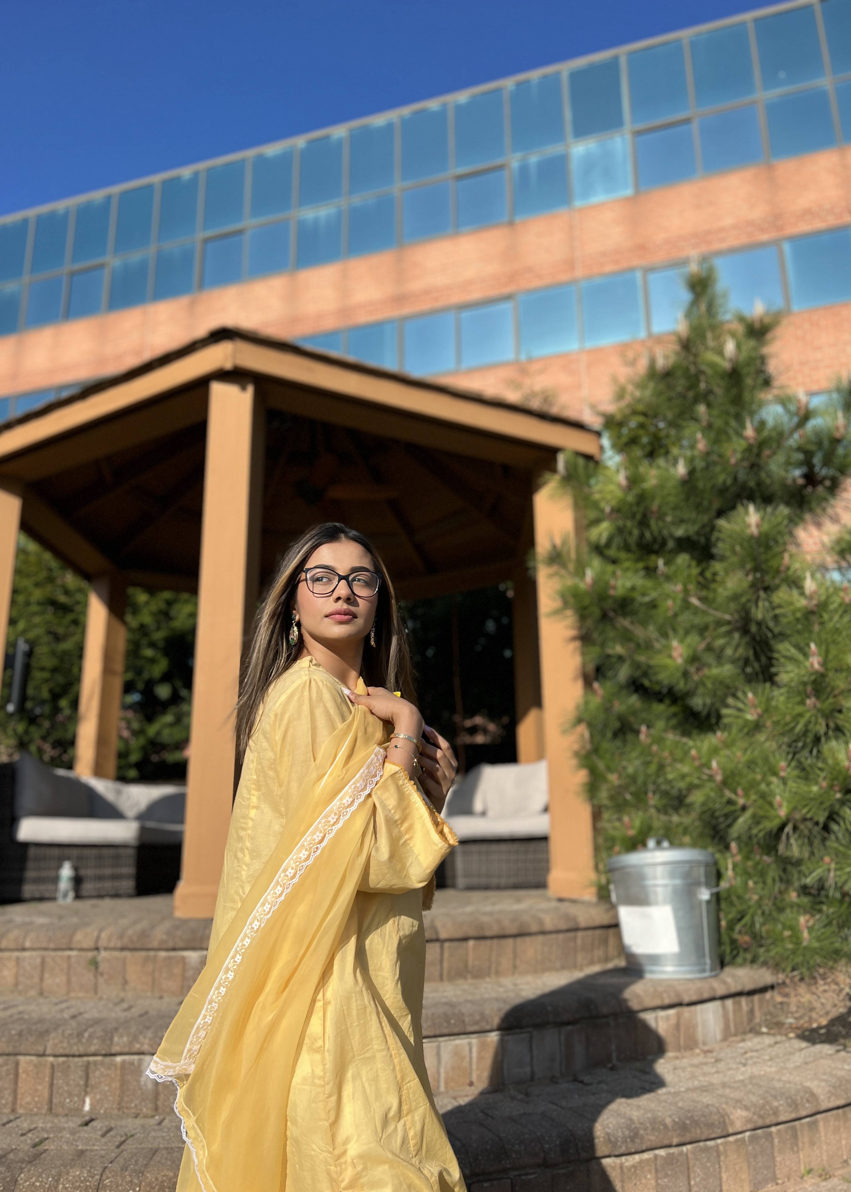 Yellow Kurta Set Image - 5