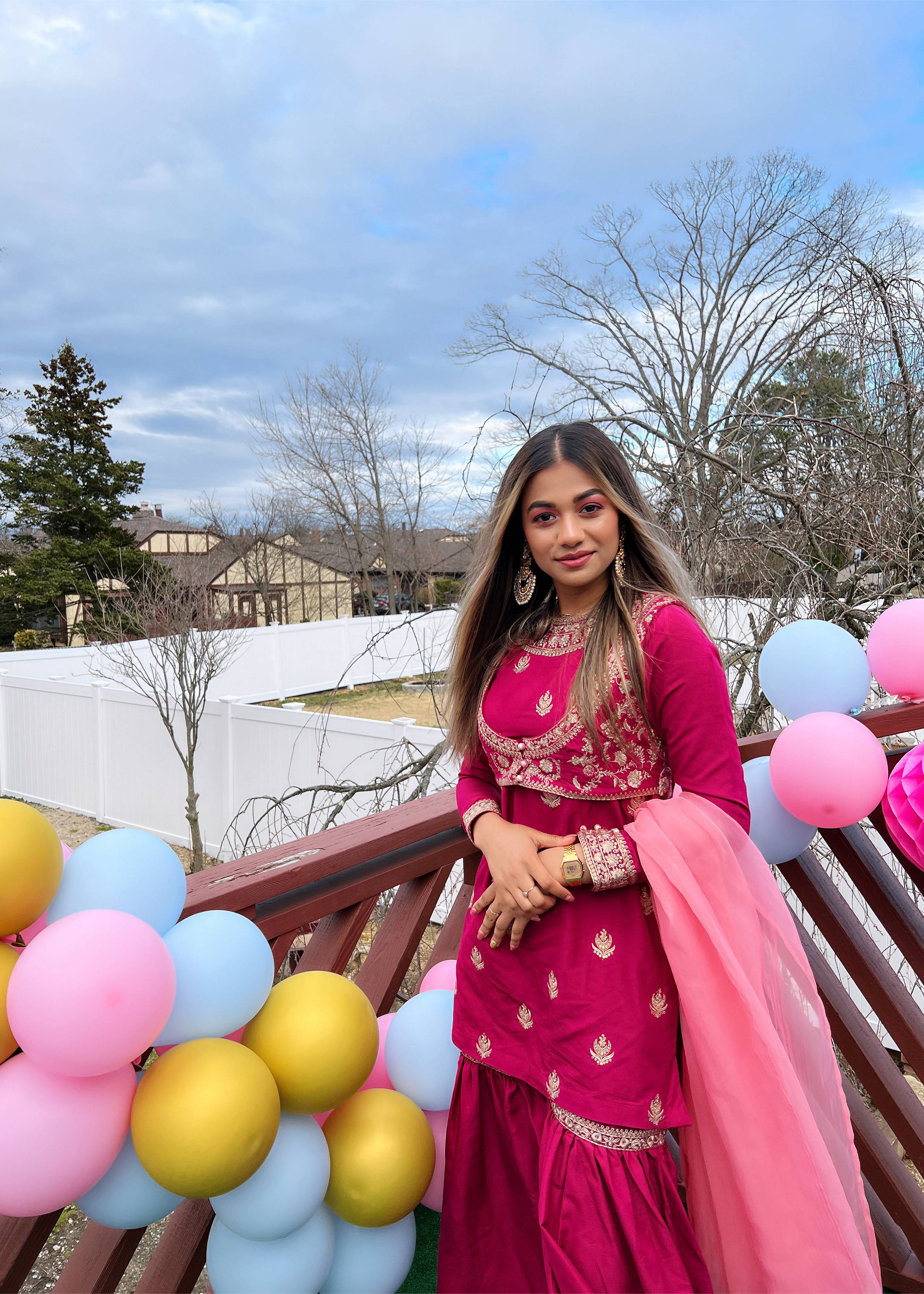 Rani Pink Gharara Image - 2