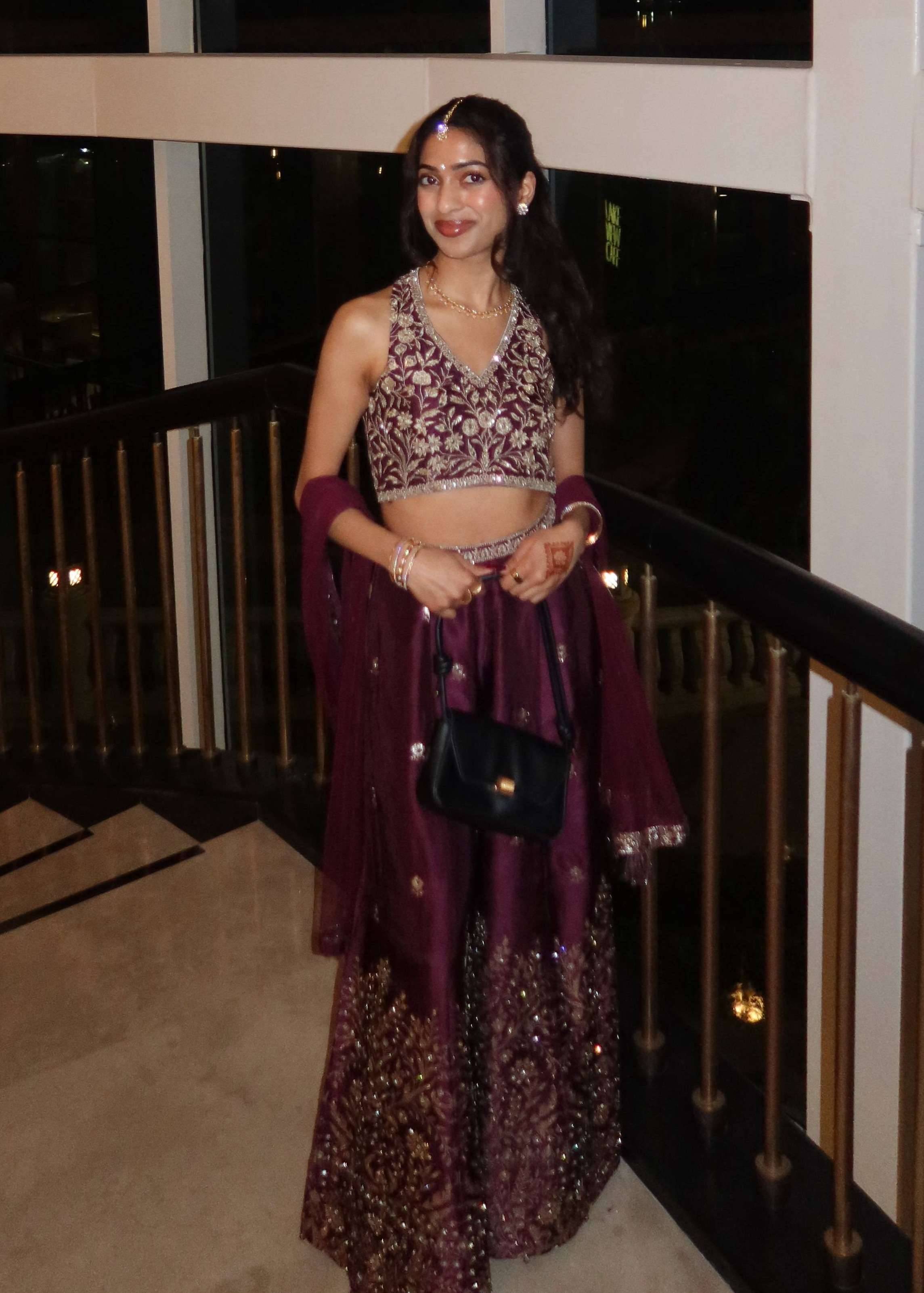 Royal Purple Gharara Set Image - 0